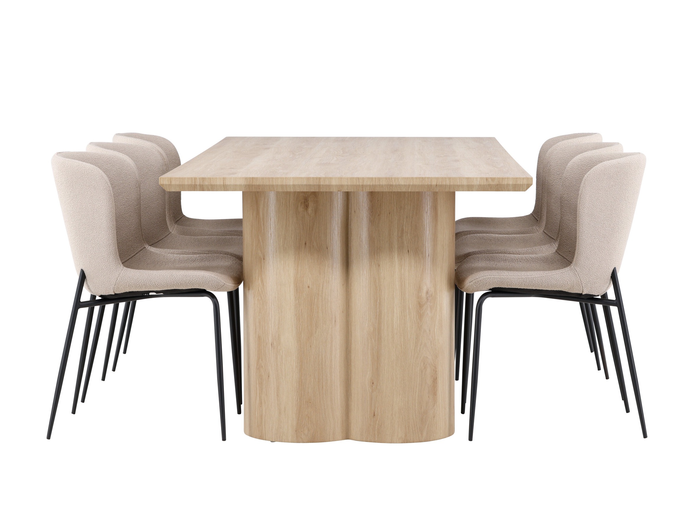 Conjunto de mesas y sillas para comedor Dallas 5021 (Beige)