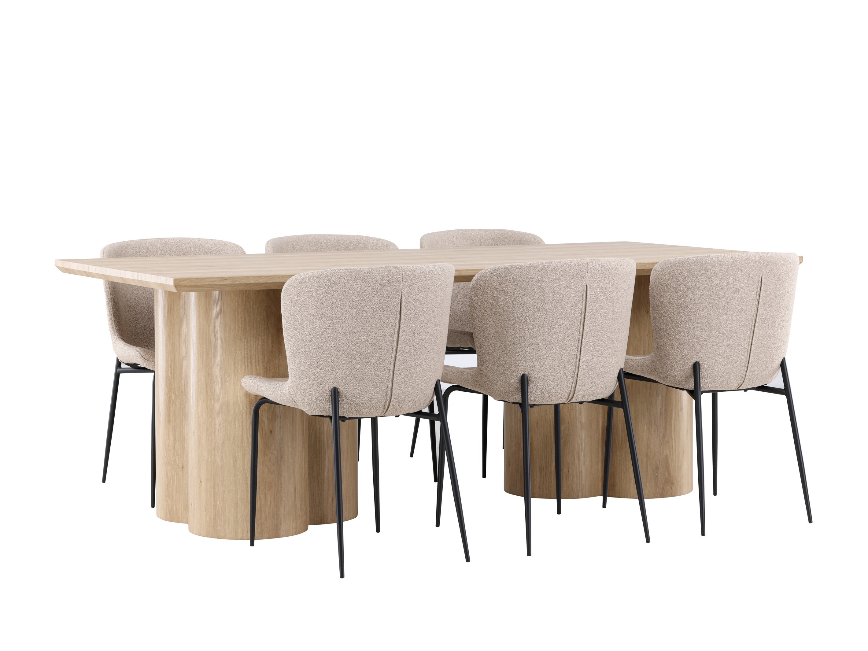 Conjunto de mesas y sillas para comedor Dallas 5021 (Beige)