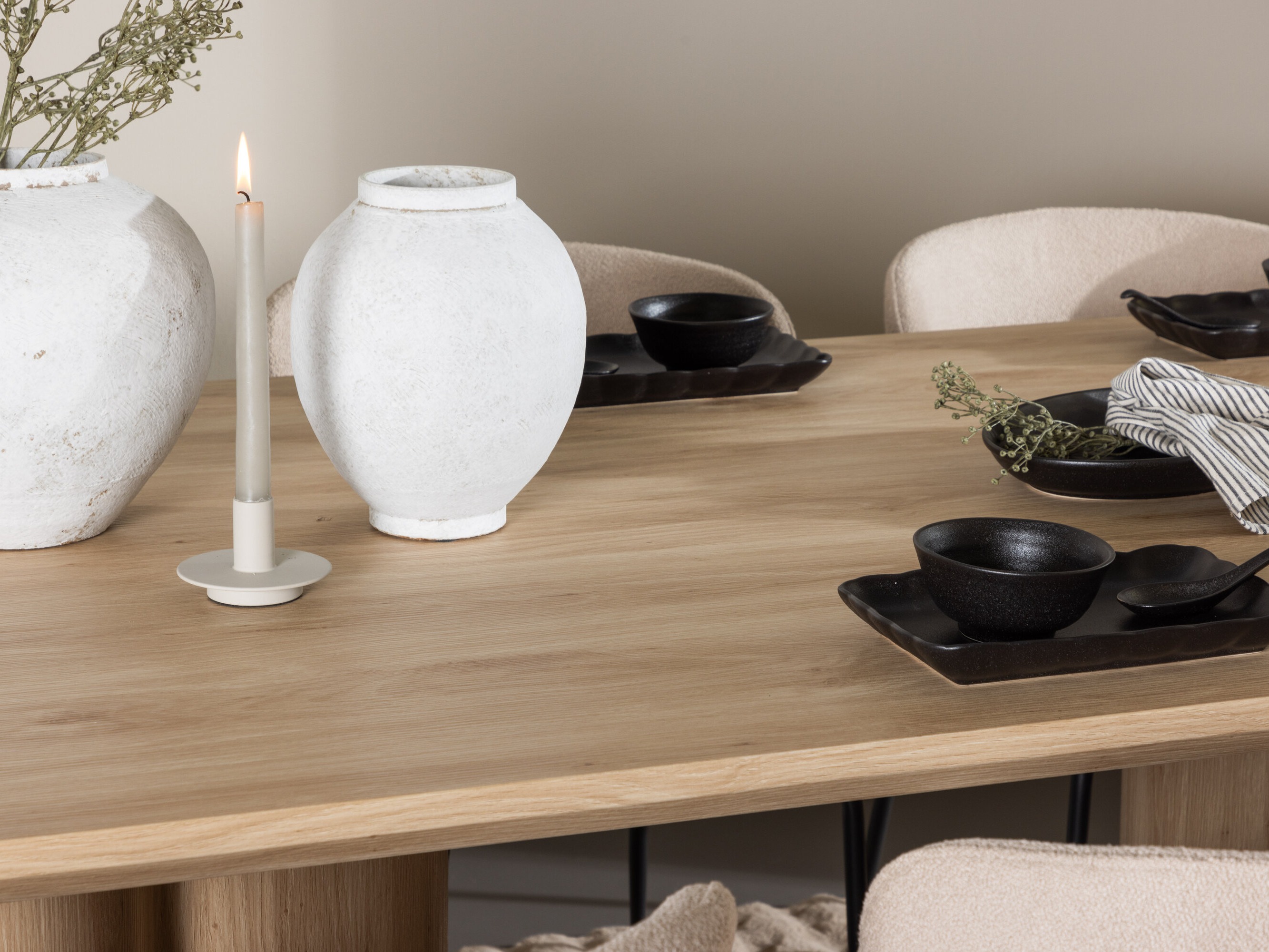 Conjunto de mesas y sillas para comedor Dallas 5021 (Beige)