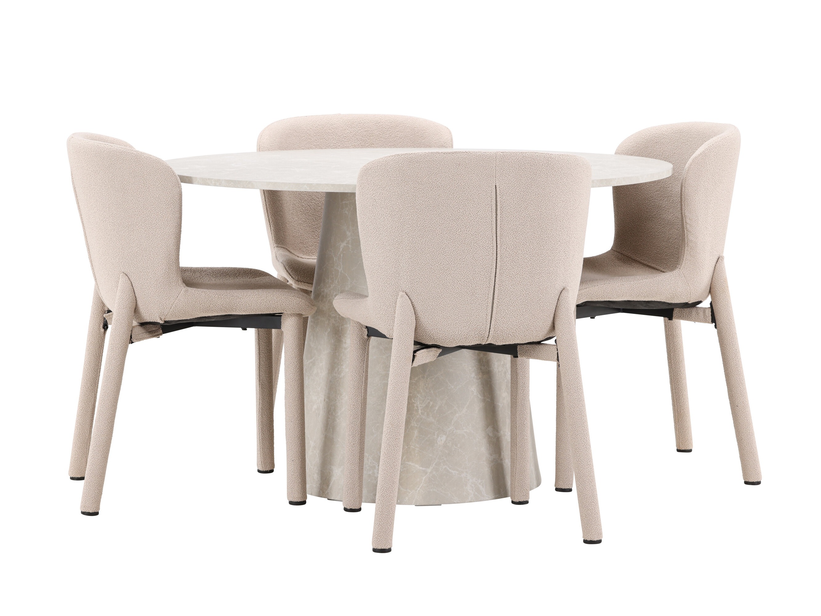 Conjunto de mesas y sillas para comedor Dallas 5023 (Beige)