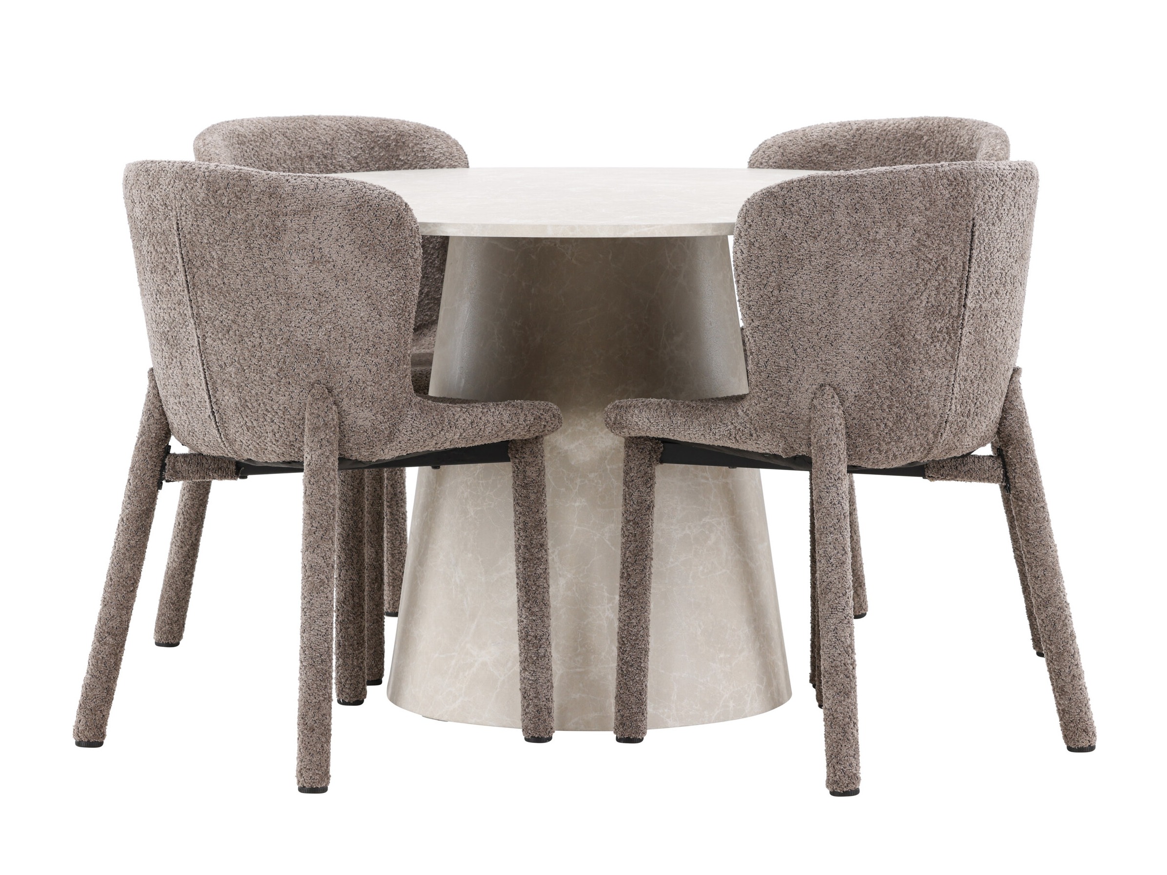 Conjunto de mesas y sillas para comedor Dallas 5023 (Marrón)