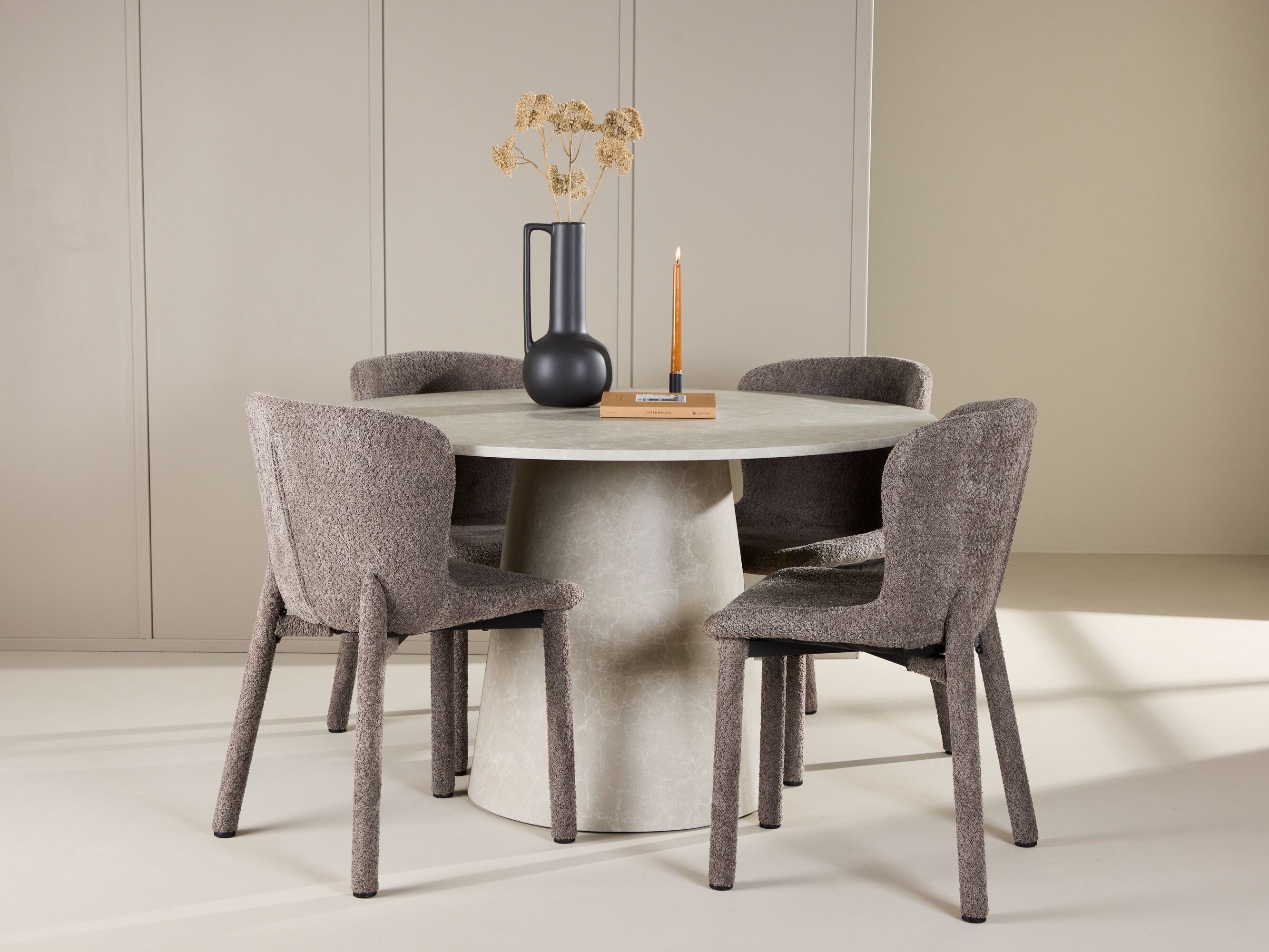 Conjunto de mesas y sillas para comedor Dallas 5023 (Marrón)