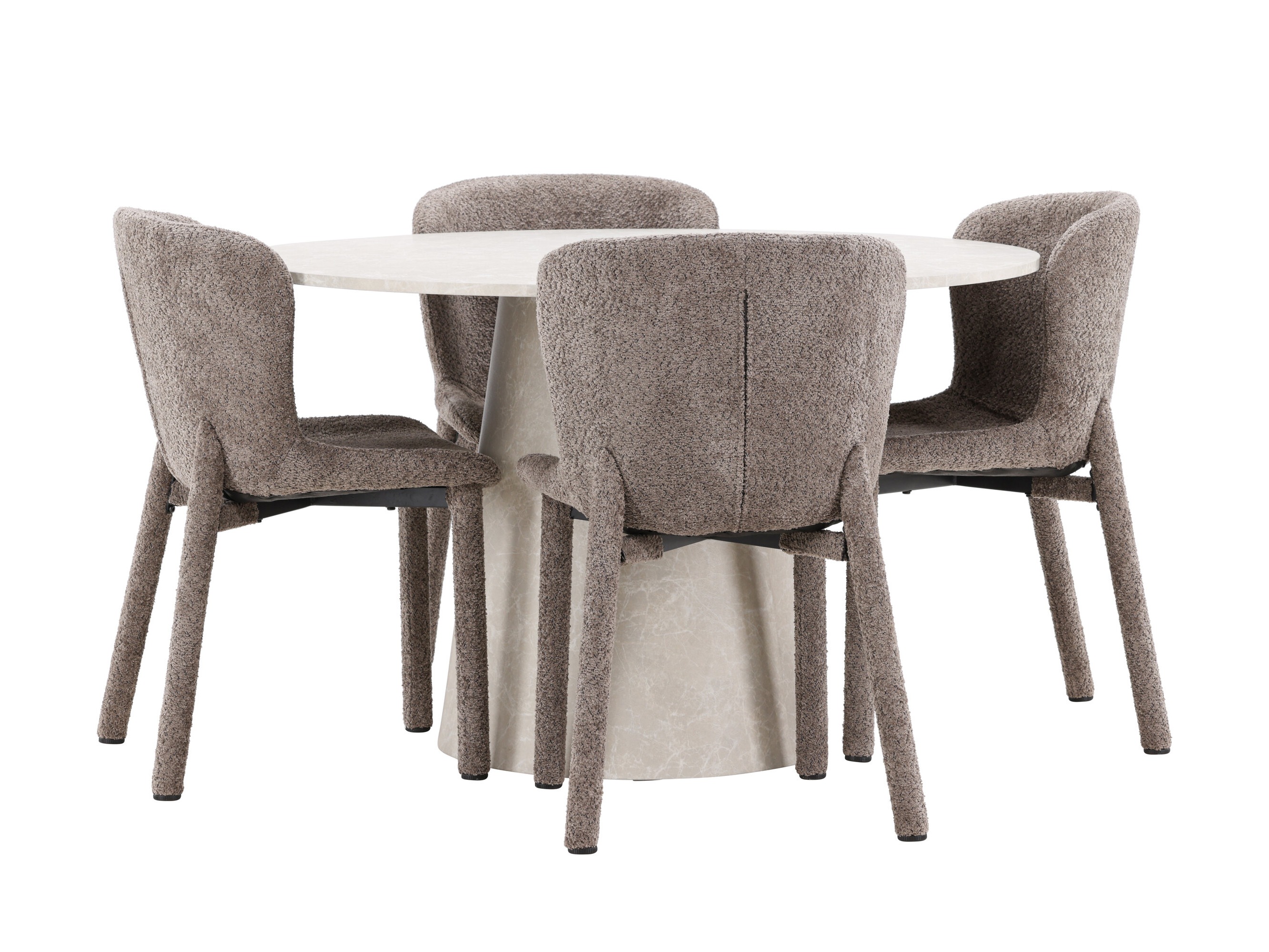 Conjunto de mesas y sillas para comedor Dallas 5023 (Marrón)
