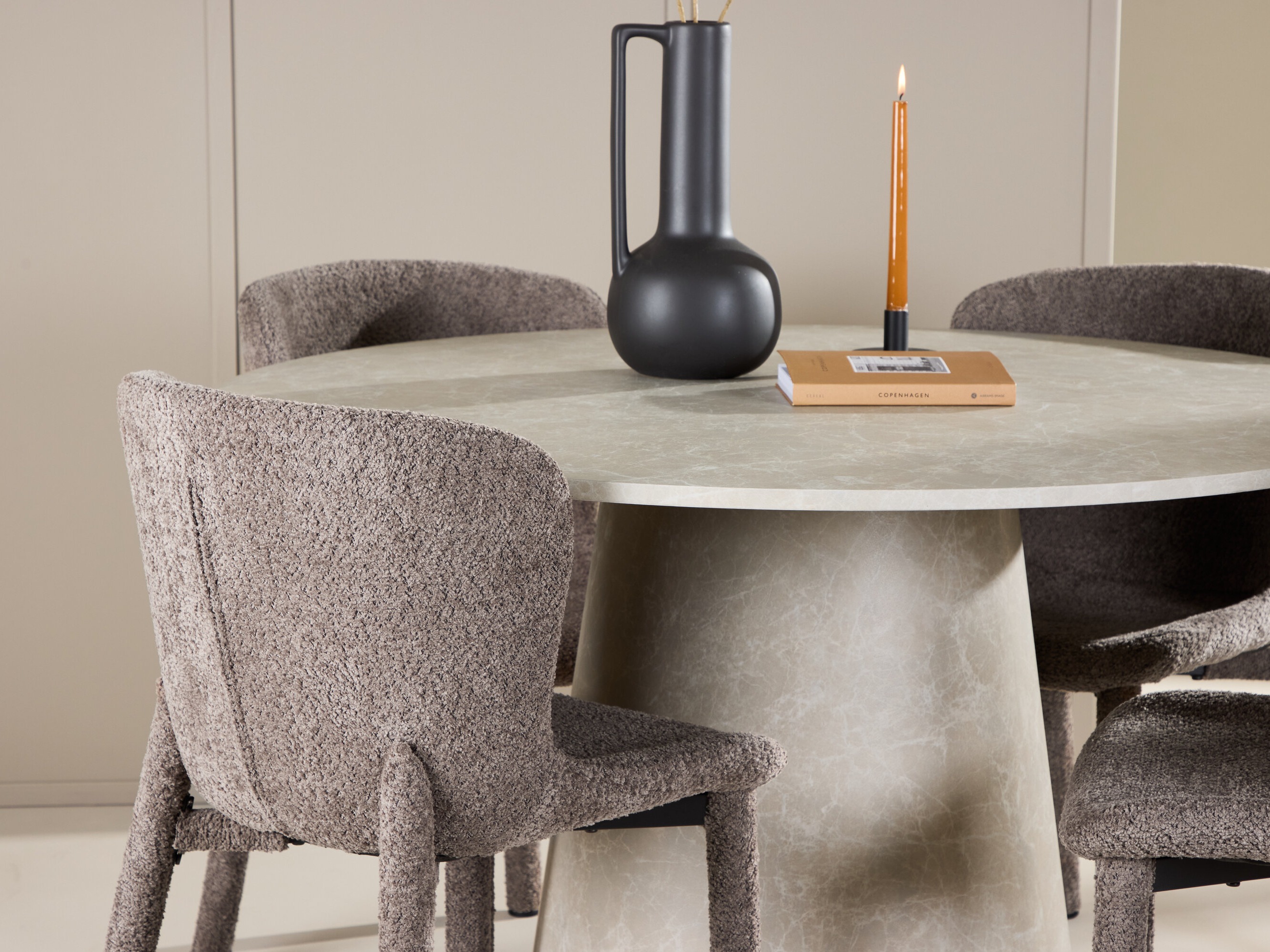 Conjunto de mesas y sillas para comedor Dallas 5023 (Marrón)