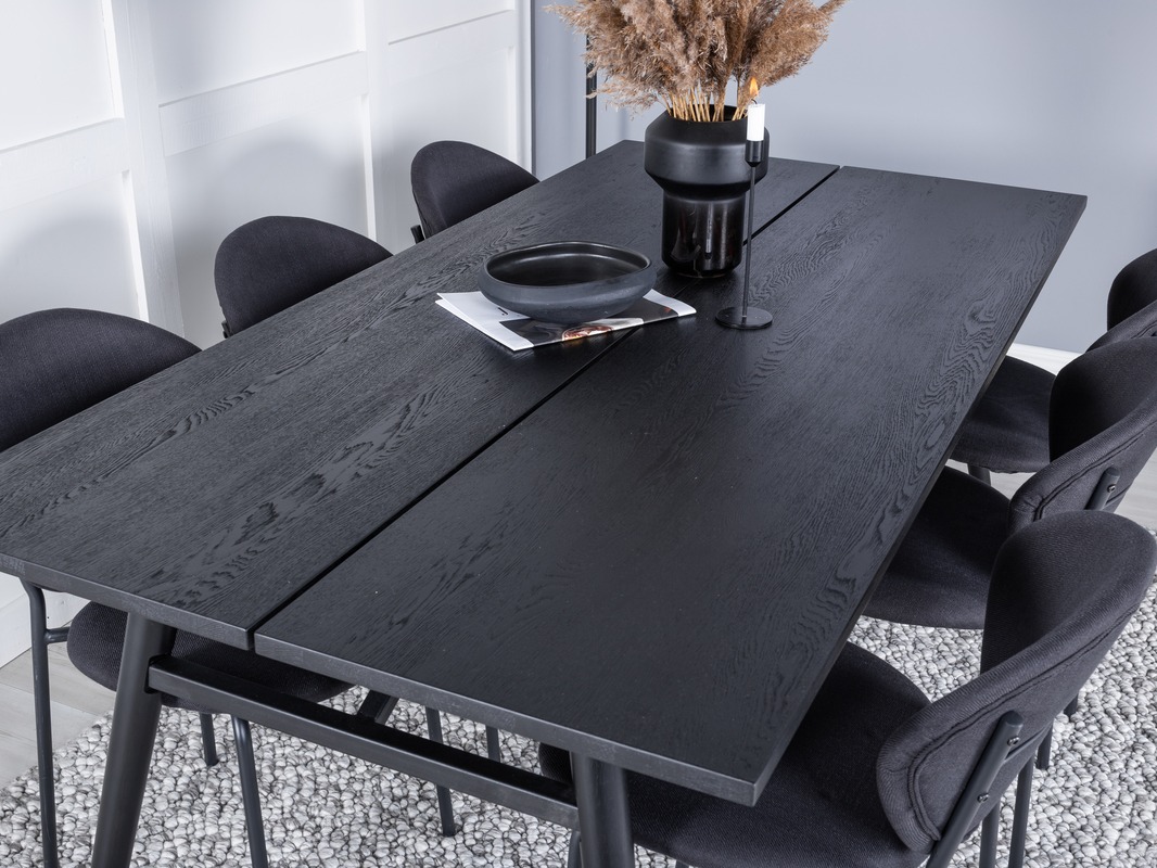 Conjunto de mesas y sillas para comedor Dallas 5025 (Negro)