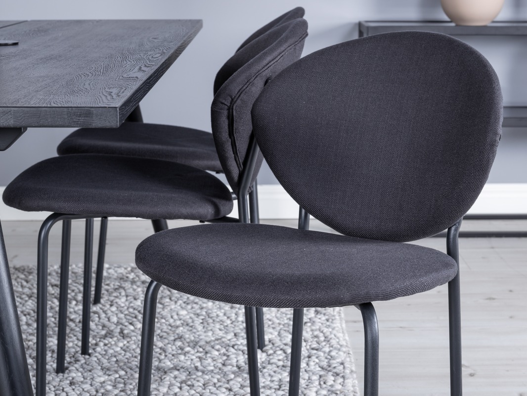 Conjunto de mesas y sillas para comedor Dallas 5025 (Negro)