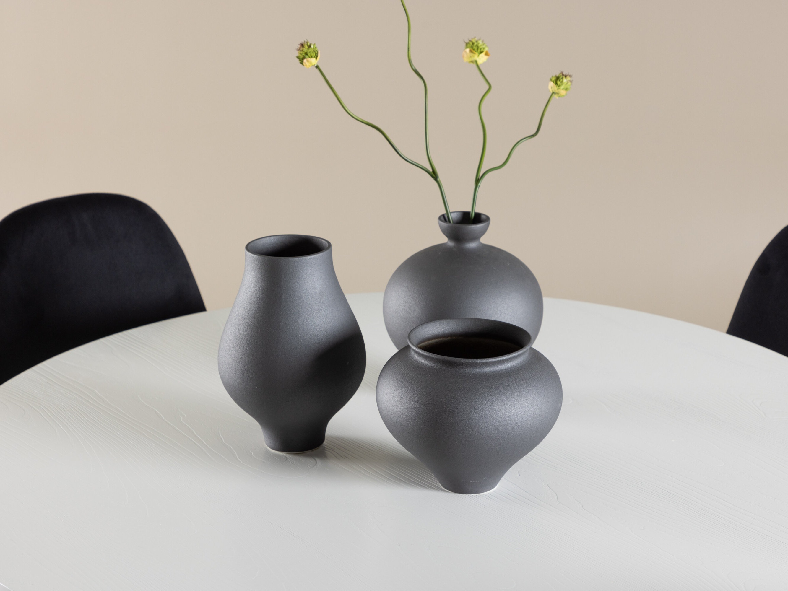 Conjunto de mesas y sillas para comedor Dallas 5028 (Negro)