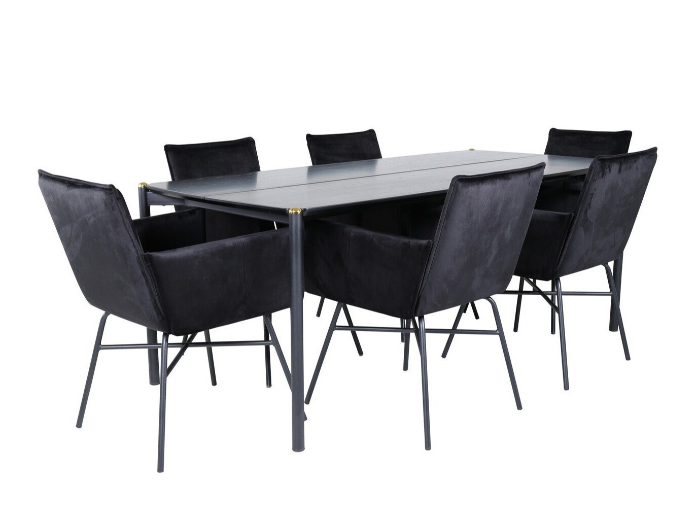 Conjunto de mesas y sillas para comedor Dallas 5034 (Negro)