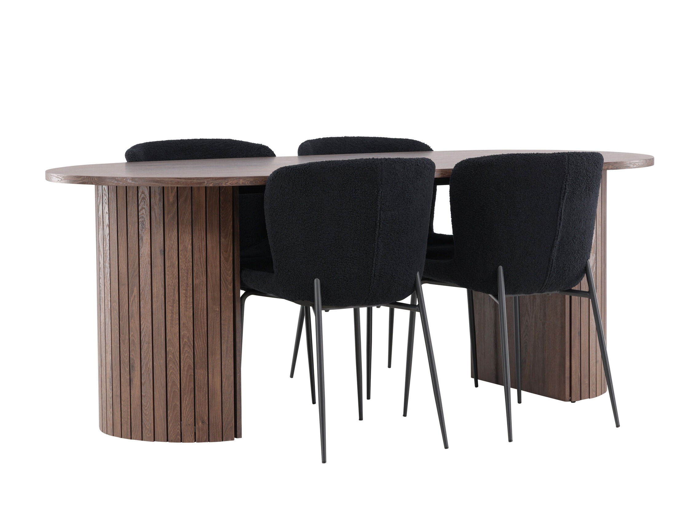 Conjunto de mesas y sillas para comedor Dallas 5036 (Negro)