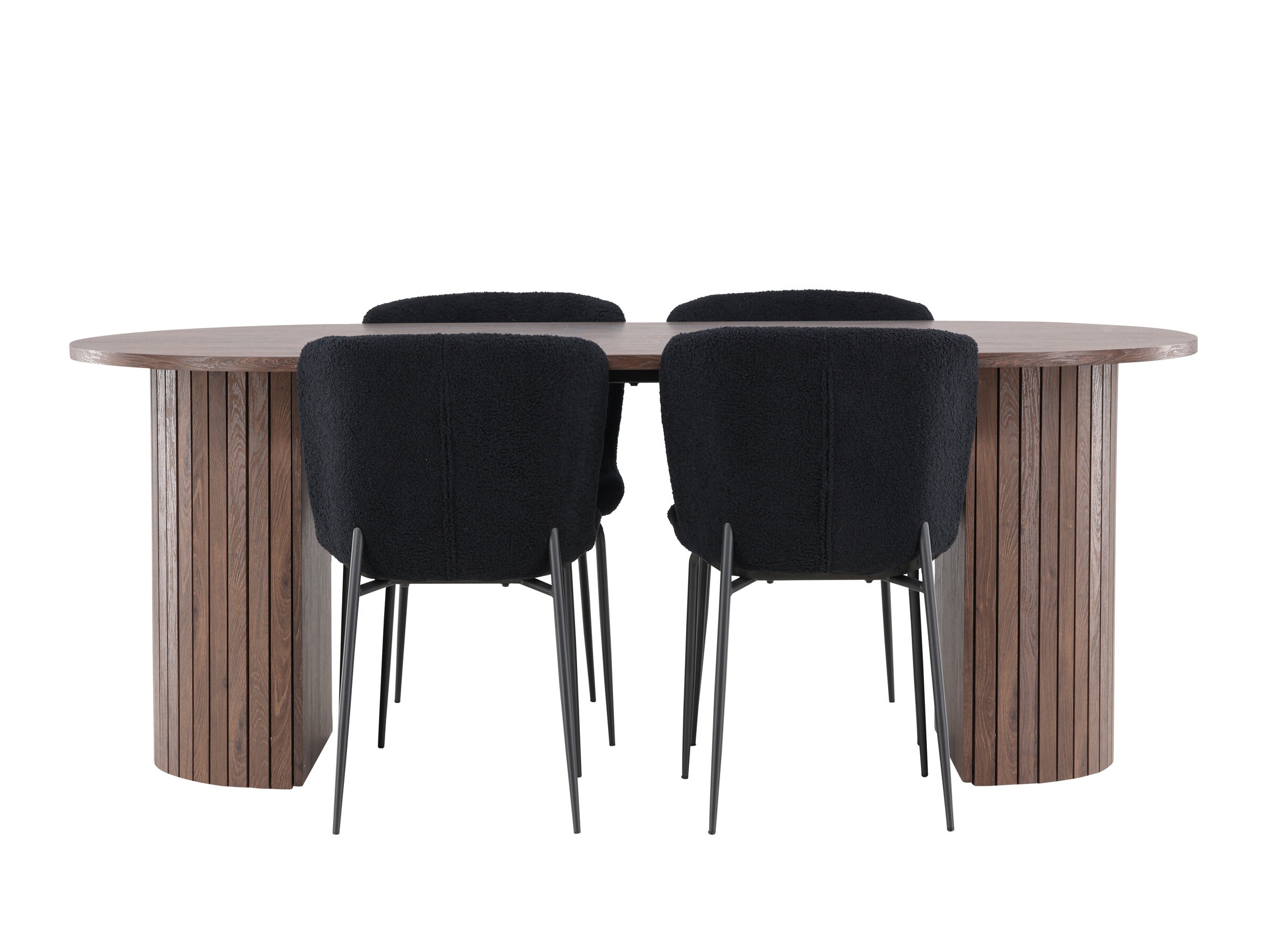 Conjunto de mesas y sillas para comedor Dallas 5036 (Negro)