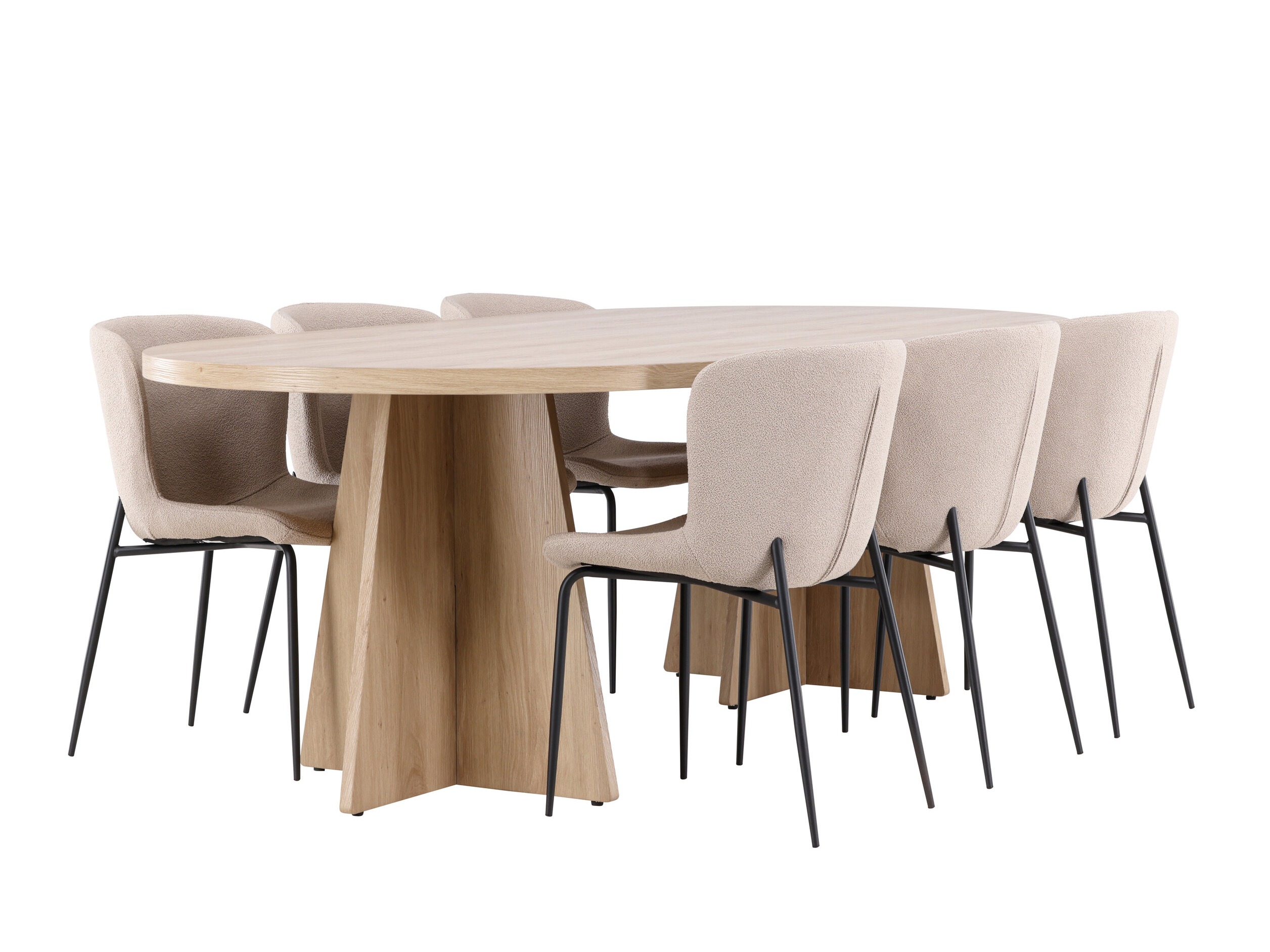 Conjunto de mesas y sillas para comedor Dallas 4990 (Beige)