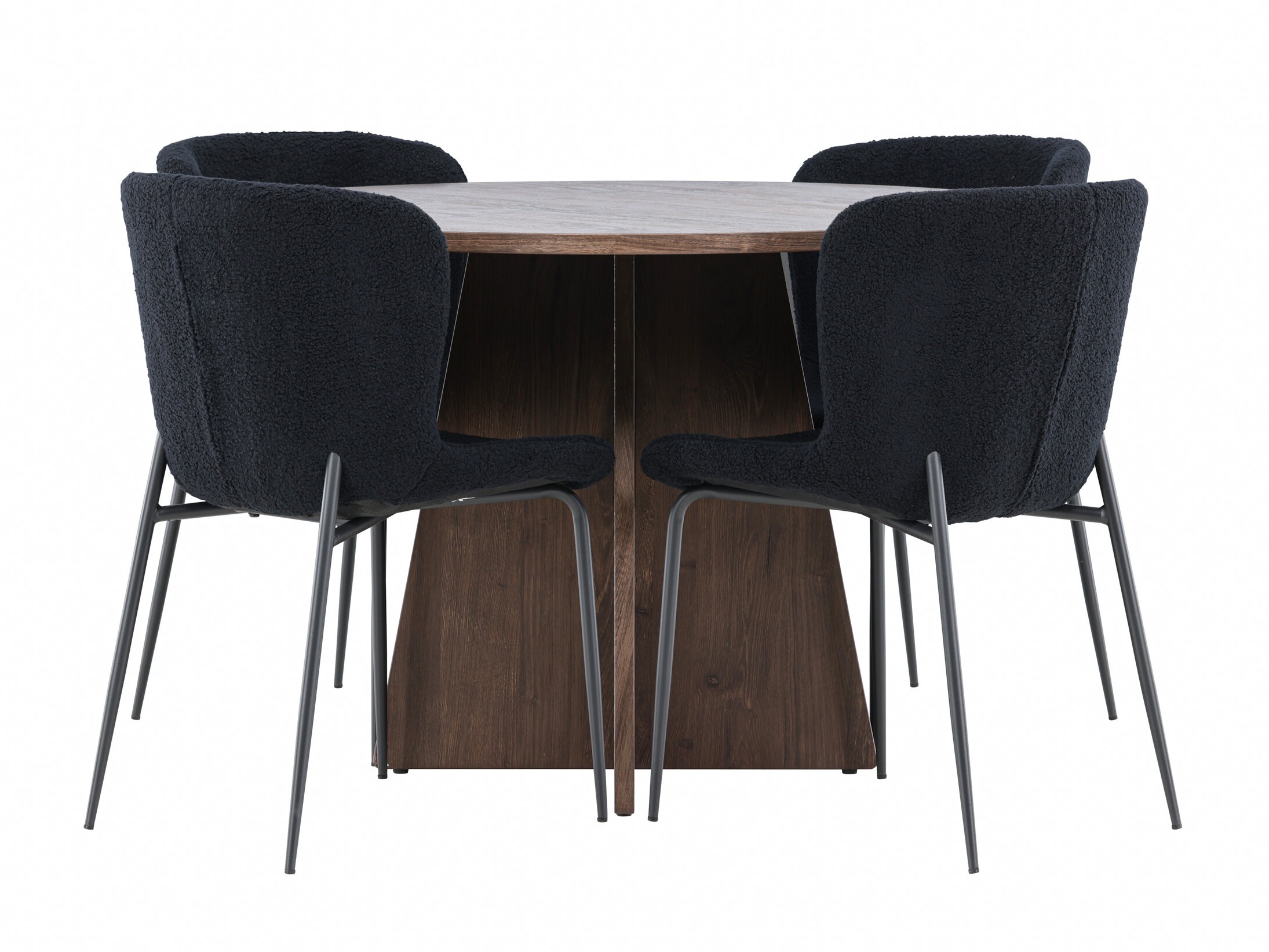 Conjunto de mesas y sillas para comedor Dallas 5051 (Negro)