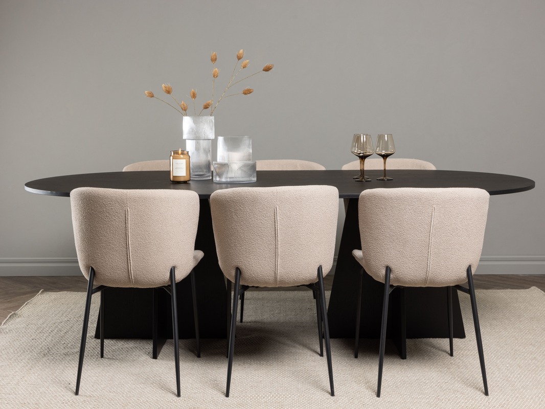 Conjunto de mesas y sillas para comedor Dallas 5052 (Beige)