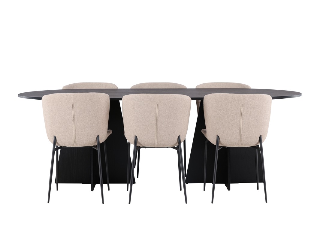 Conjunto de mesas y sillas para comedor Dallas 5052 (Beige)