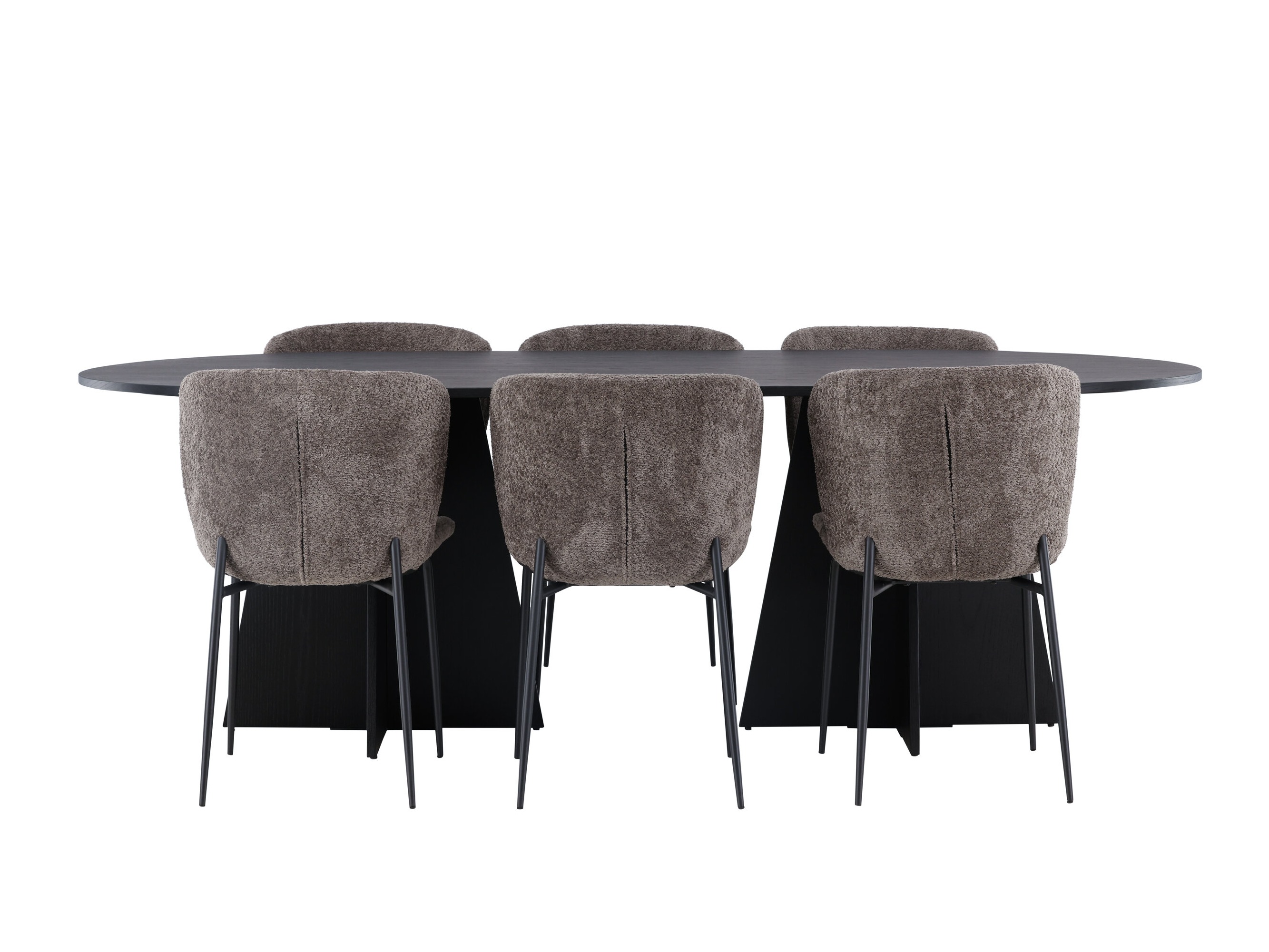 Conjunto de mesas y sillas para comedor Dallas 5052 (Marrón)