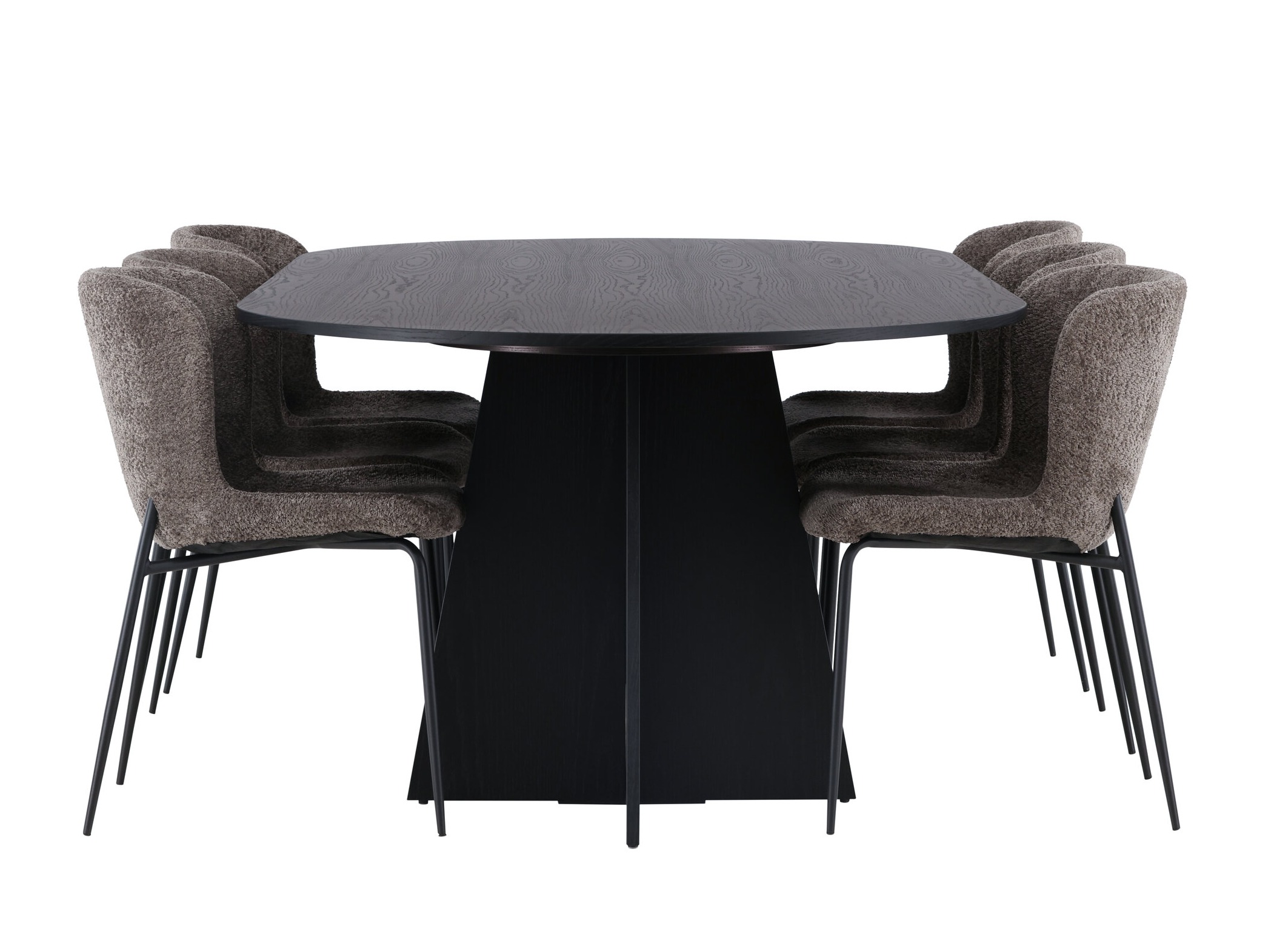 Conjunto de mesas y sillas para comedor Dallas 5052 (Marrón)