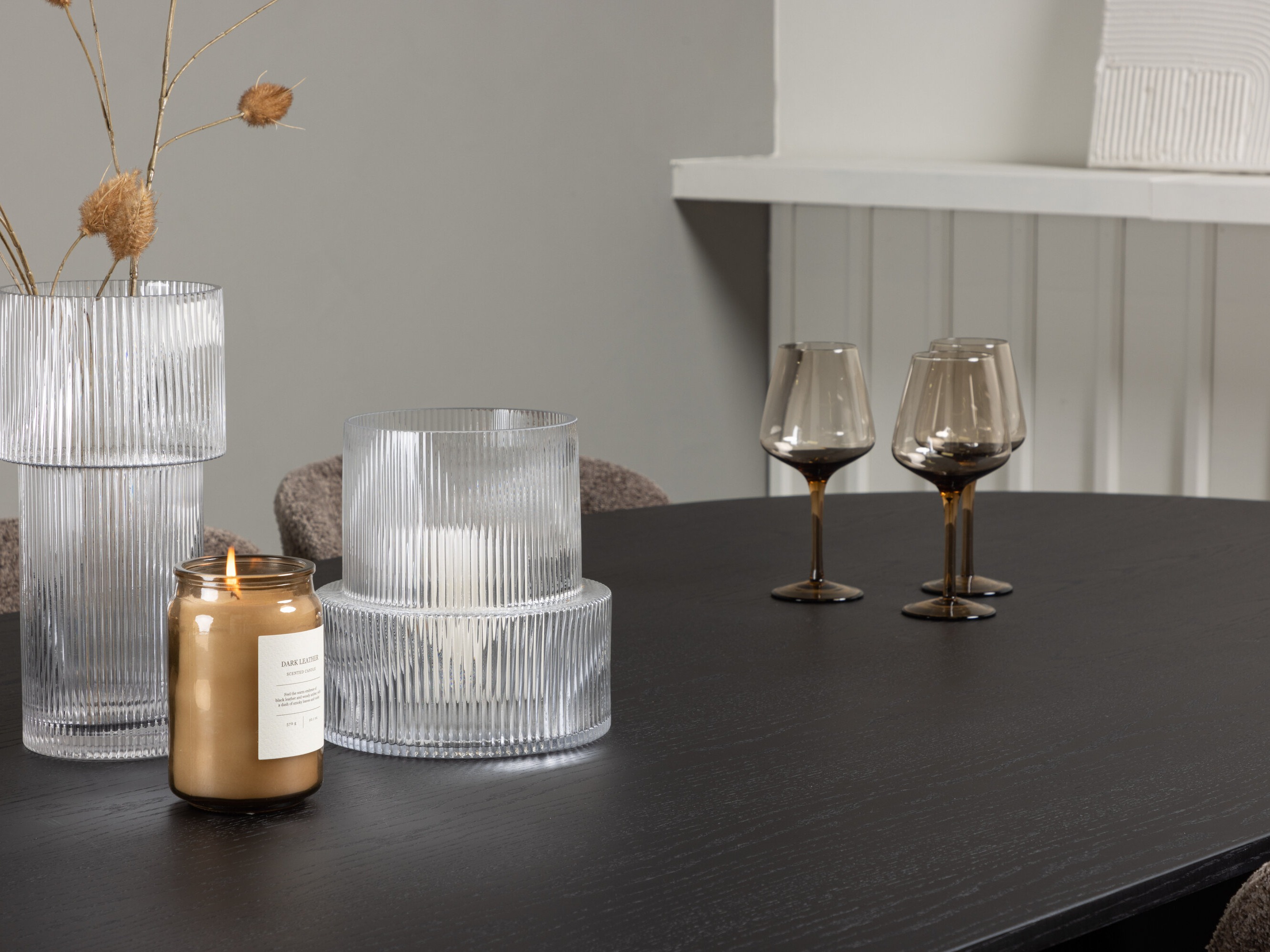 Conjunto de mesas y sillas para comedor Dallas 5052 (Marrón)