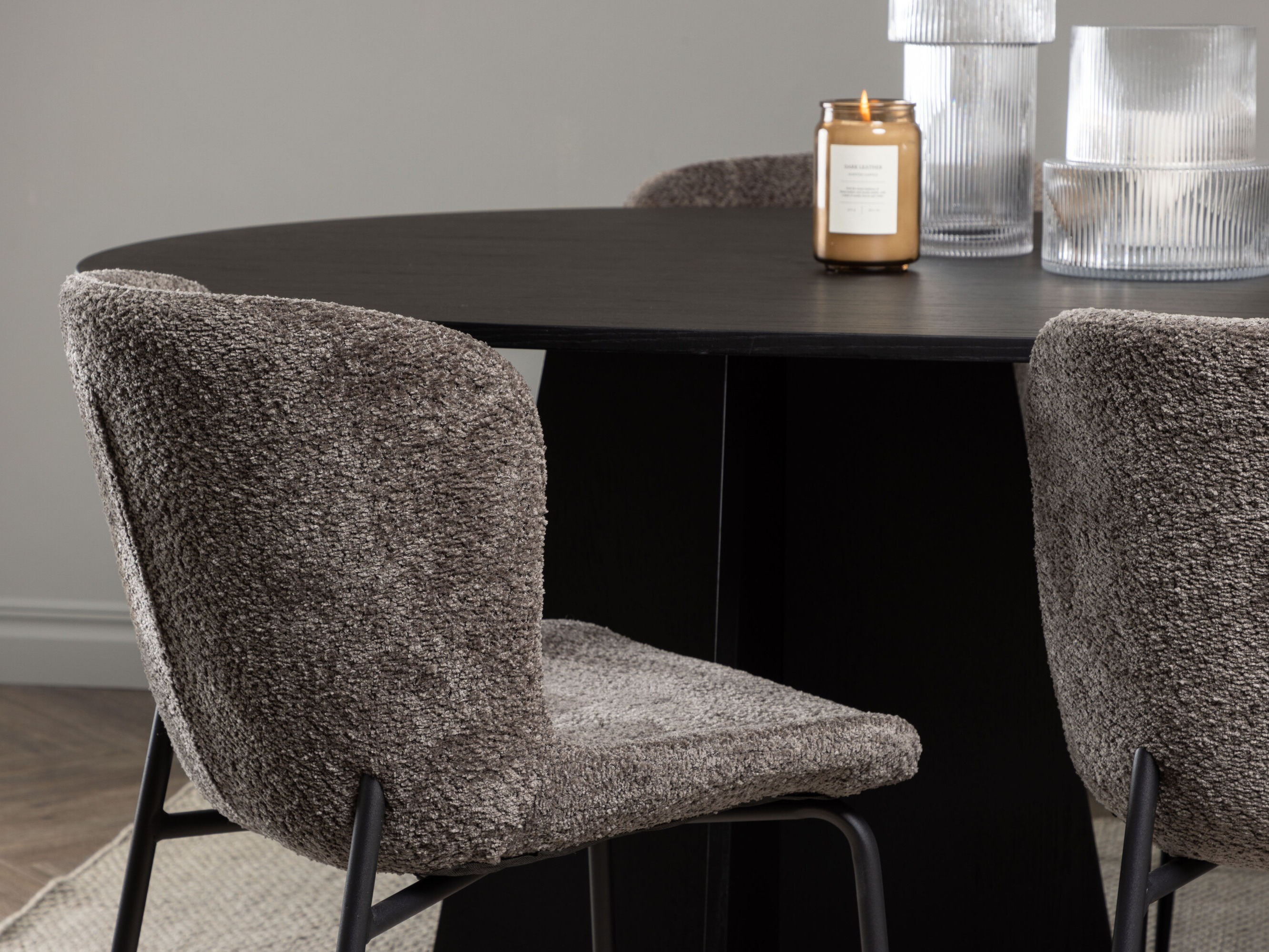 Conjunto de mesas y sillas para comedor Dallas 5052 (Marrón)