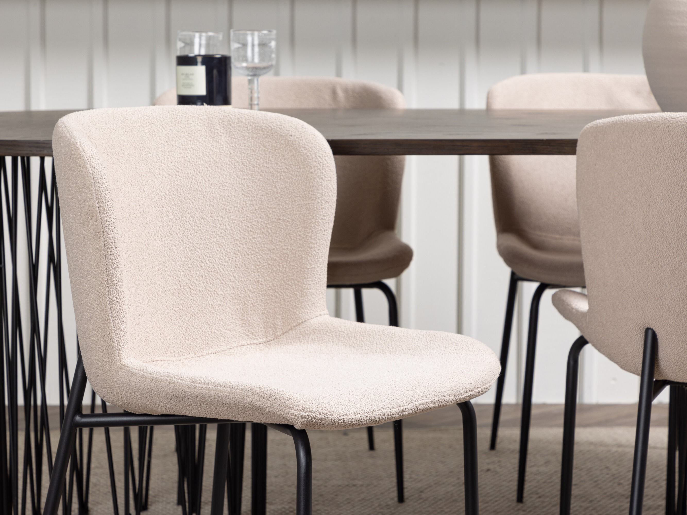 Conjunto de mesas y sillas para comedor Dallas 5065 (Beige)