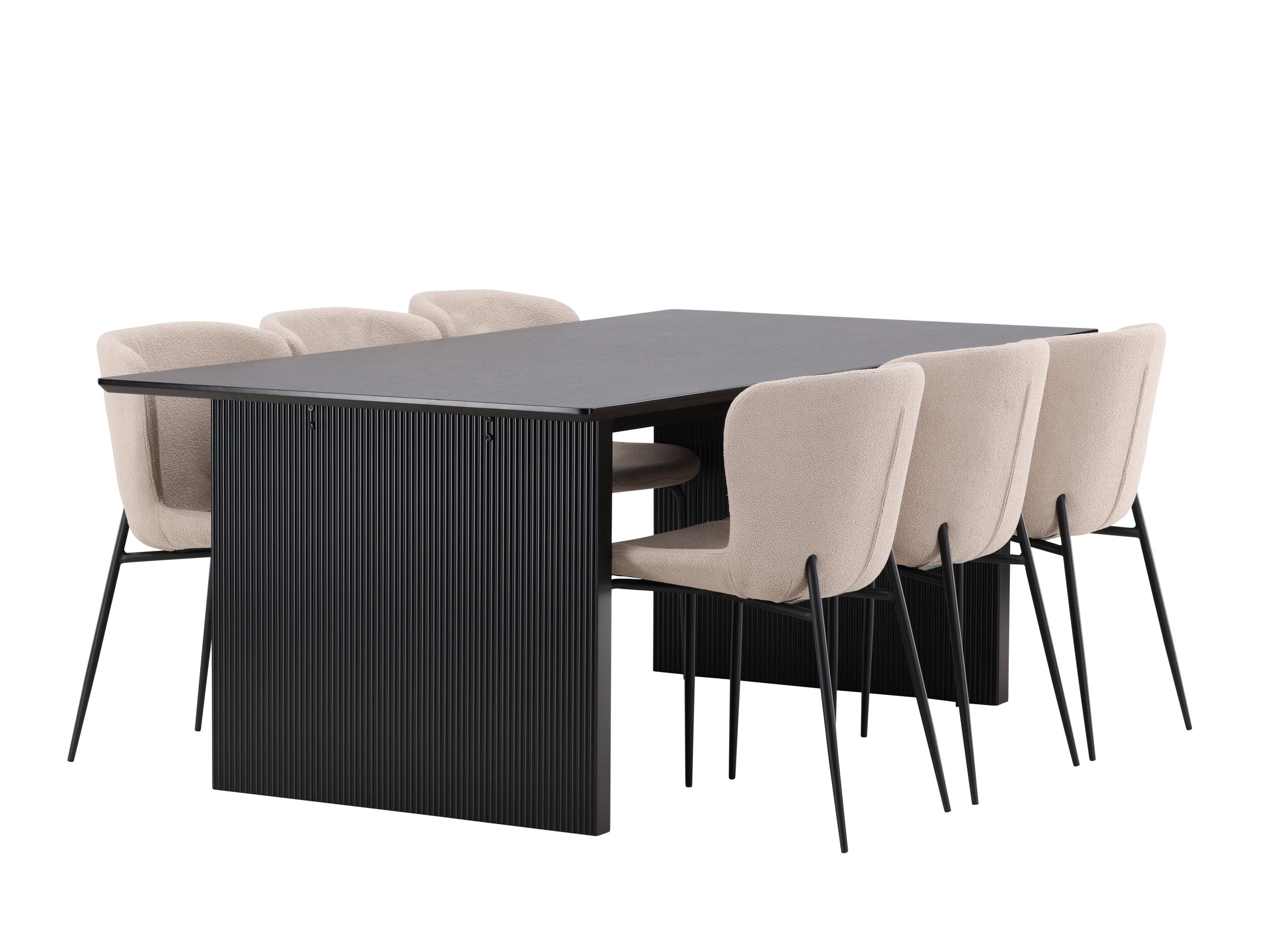 Conjunto de mesas y sillas para comedor Dallas 5066 (Beige)