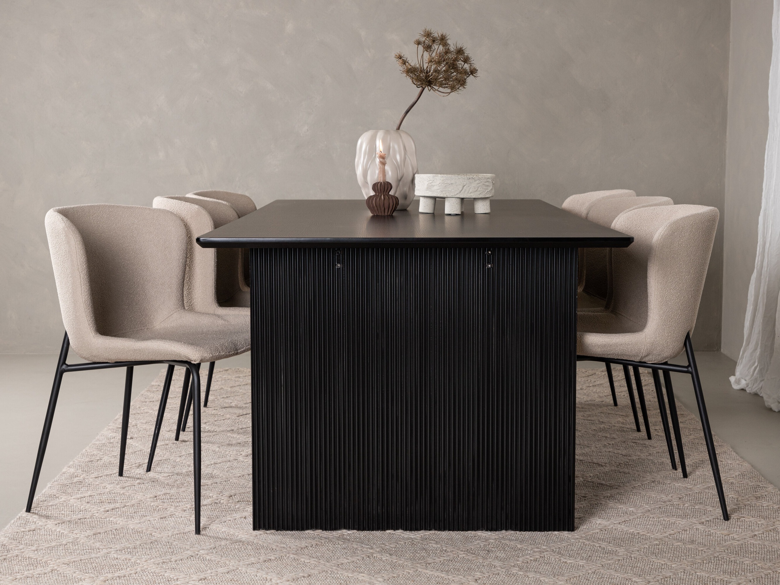 Conjunto de mesas y sillas para comedor Dallas 5066 (Beige)