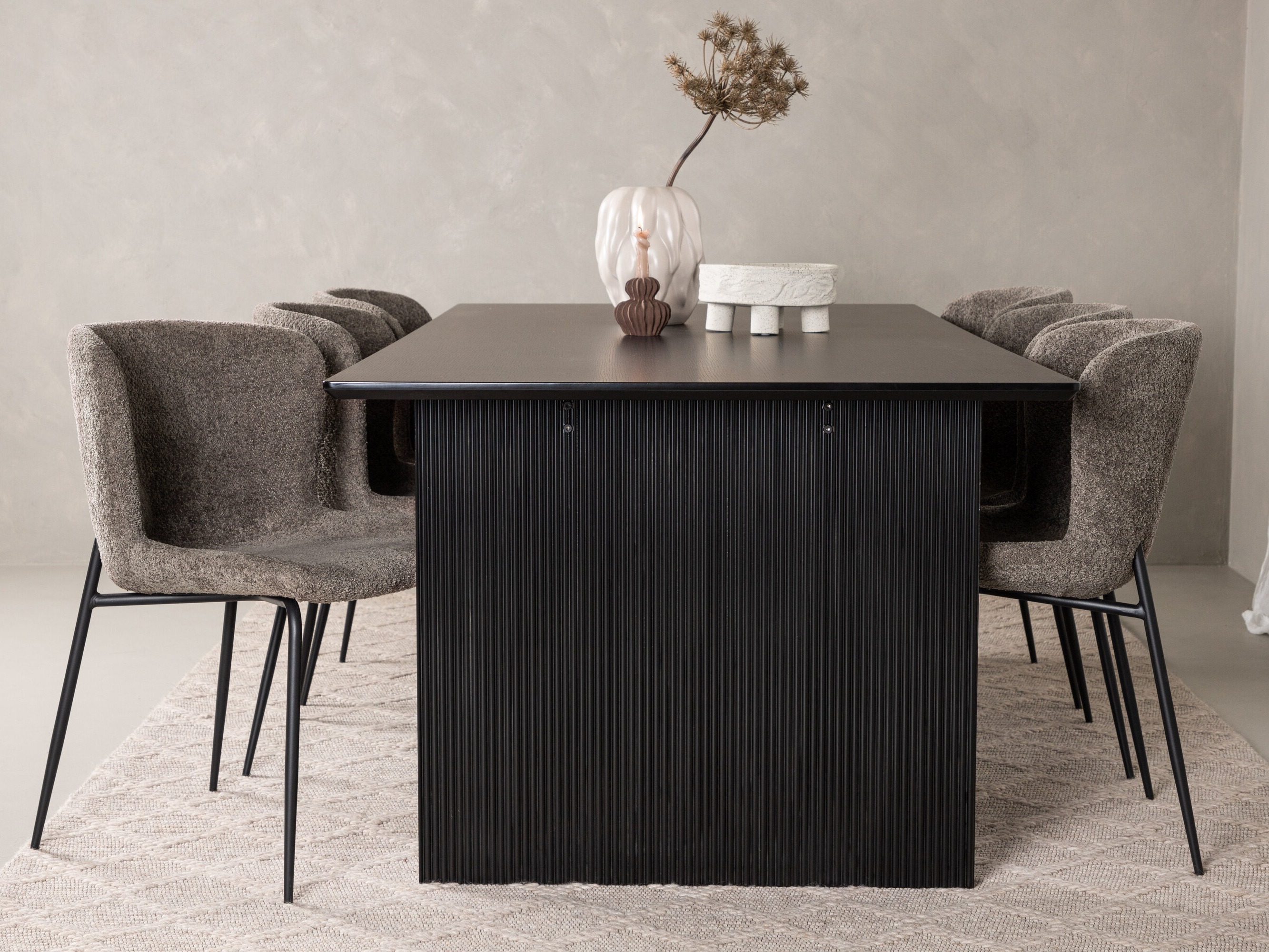 Conjunto de mesas y sillas para comedor Dallas 5066 (Marrón)