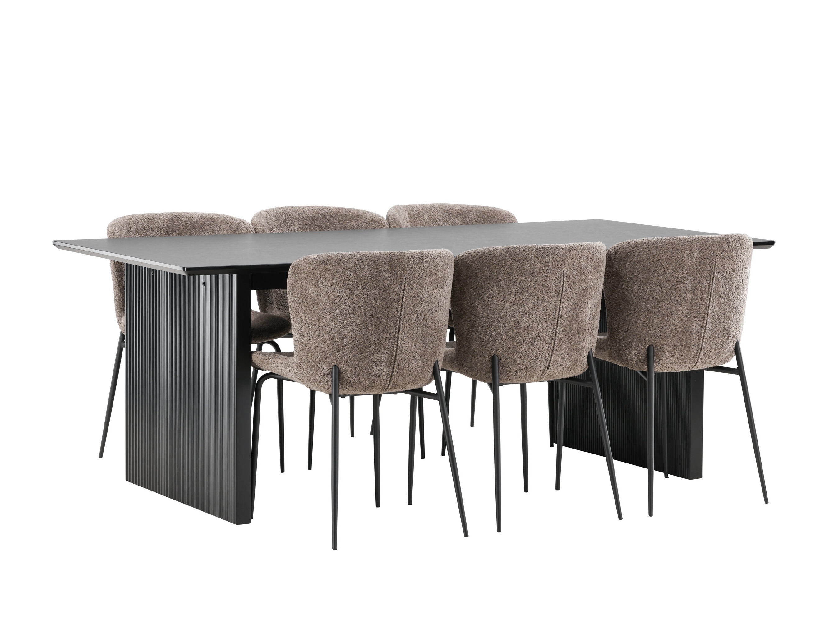 Conjunto de mesas y sillas para comedor Dallas 5066 (Marrón)