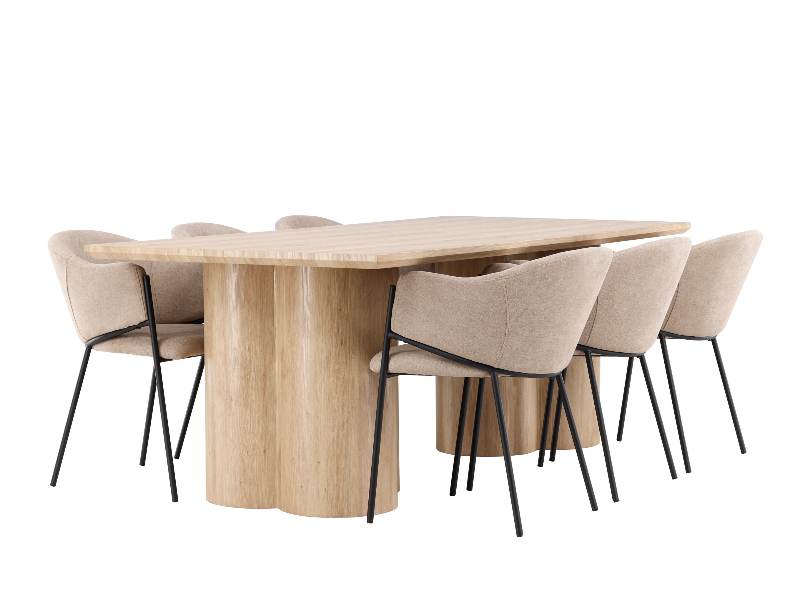 Conjunto de mesas y sillas para comedor Dallas 5070