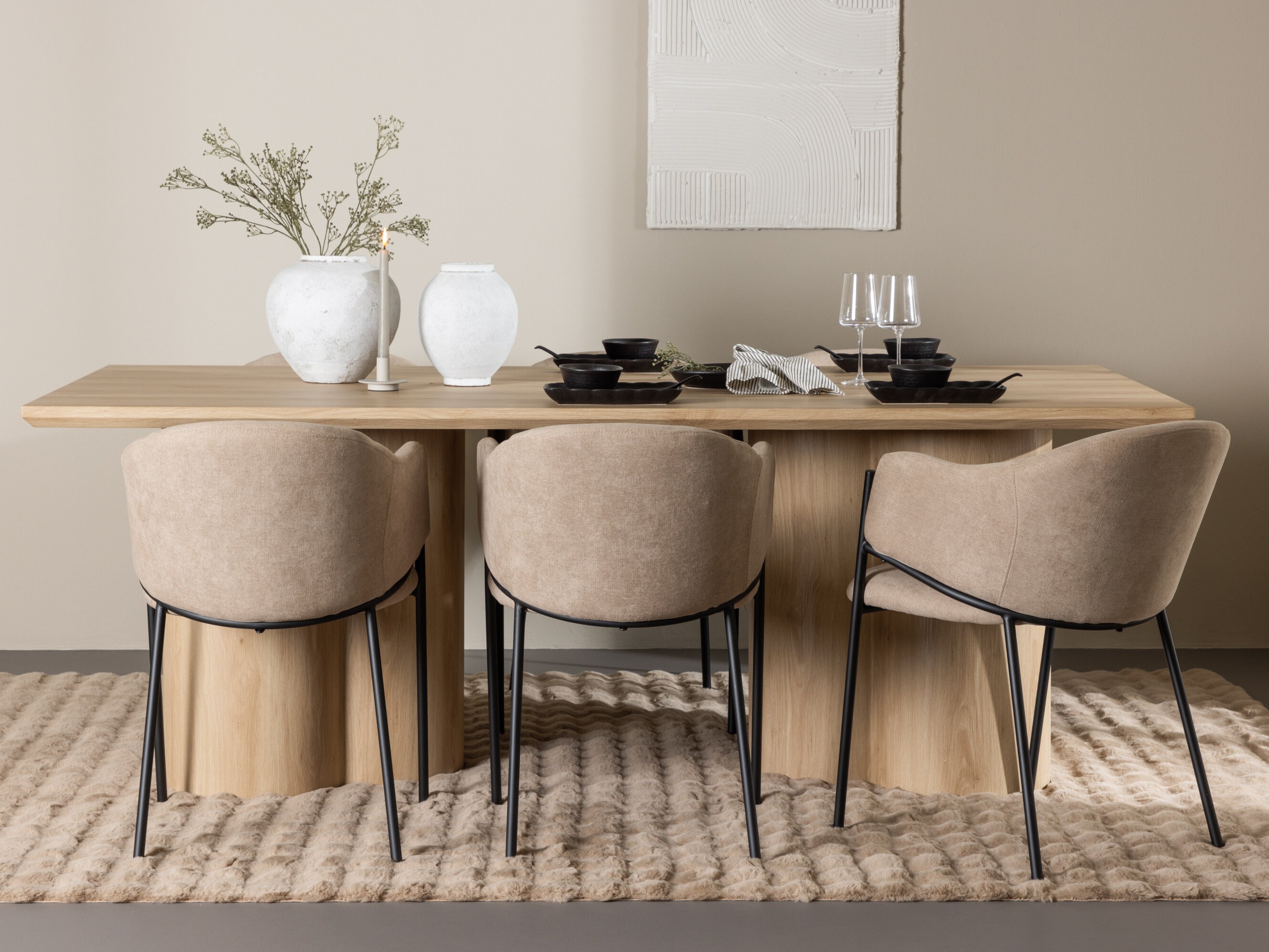 Conjunto de mesas y sillas para comedor Dallas 5070