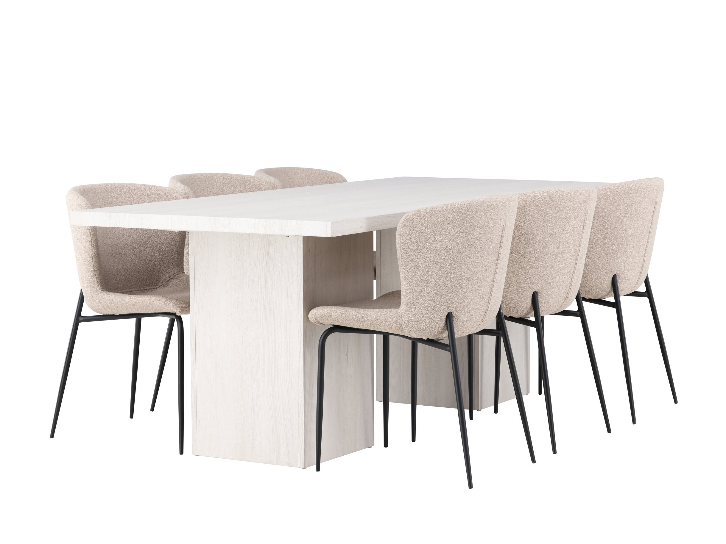 Conjunto de mesas y sillas para comedor Dallas 5080 (Beige)