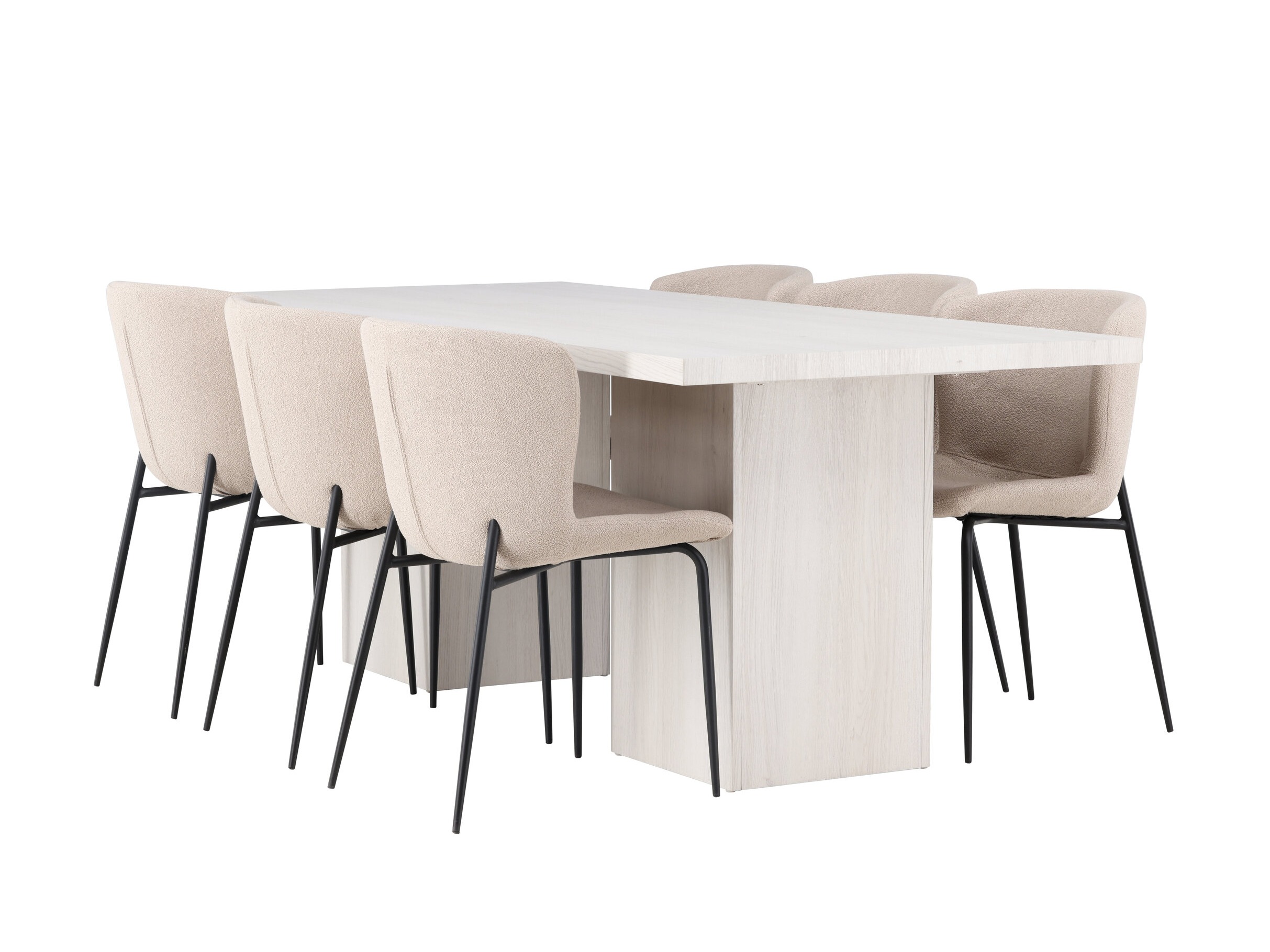 Conjunto de mesas y sillas para comedor Dallas 5080 (Beige)