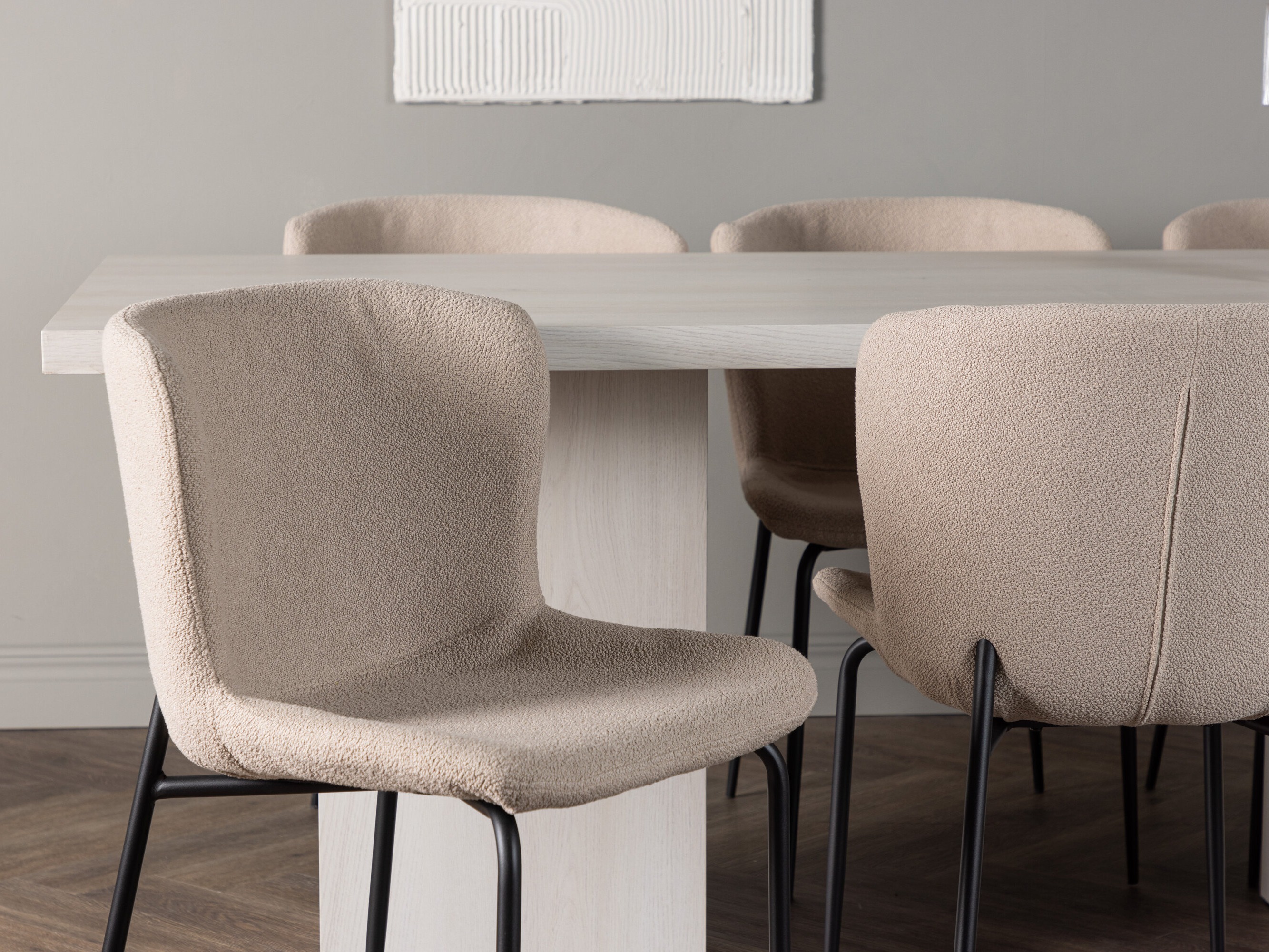 Conjunto de mesas y sillas para comedor Dallas 5080 (Beige)