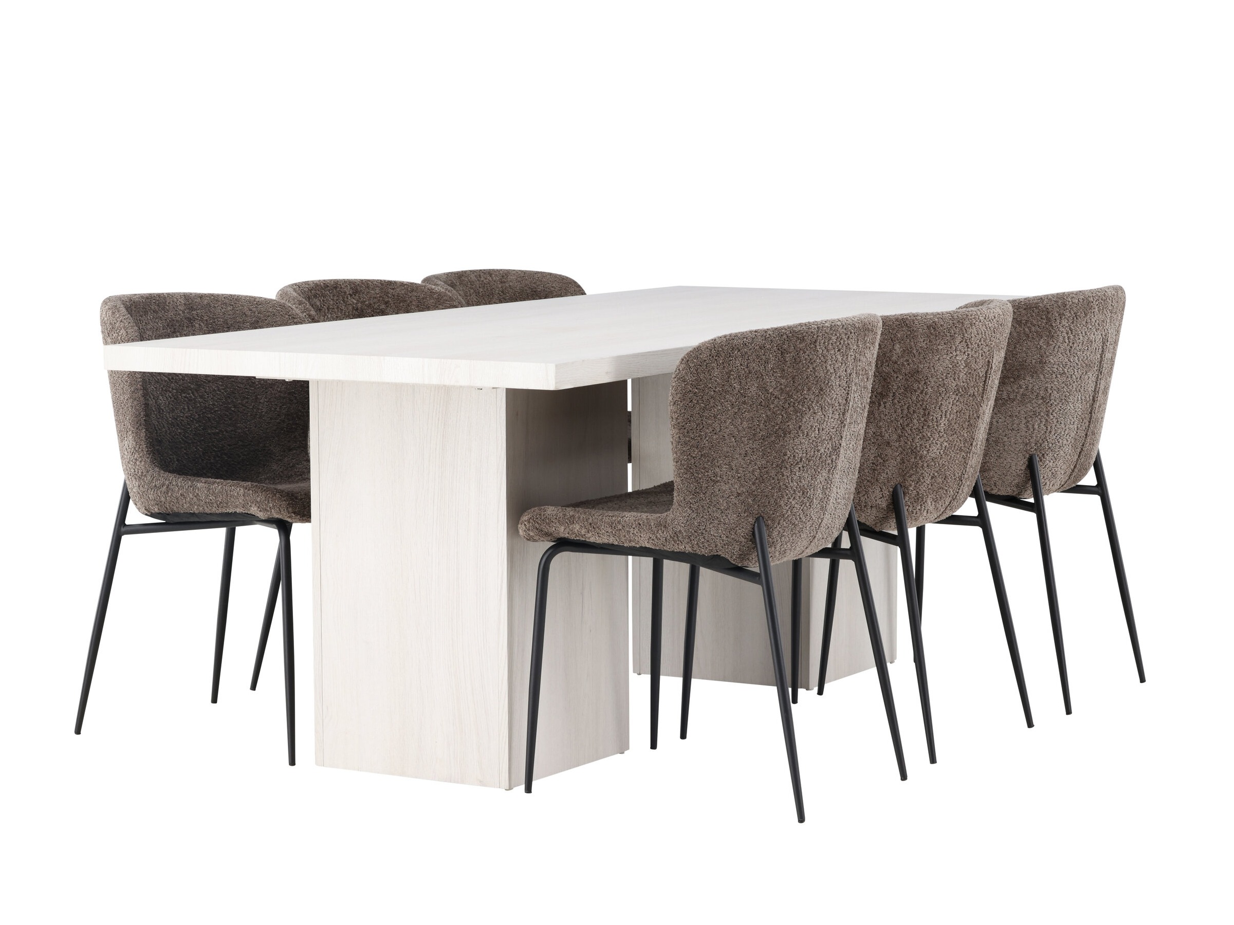 Conjunto de mesas y sillas para comedor Dallas 5080 (Marrón)