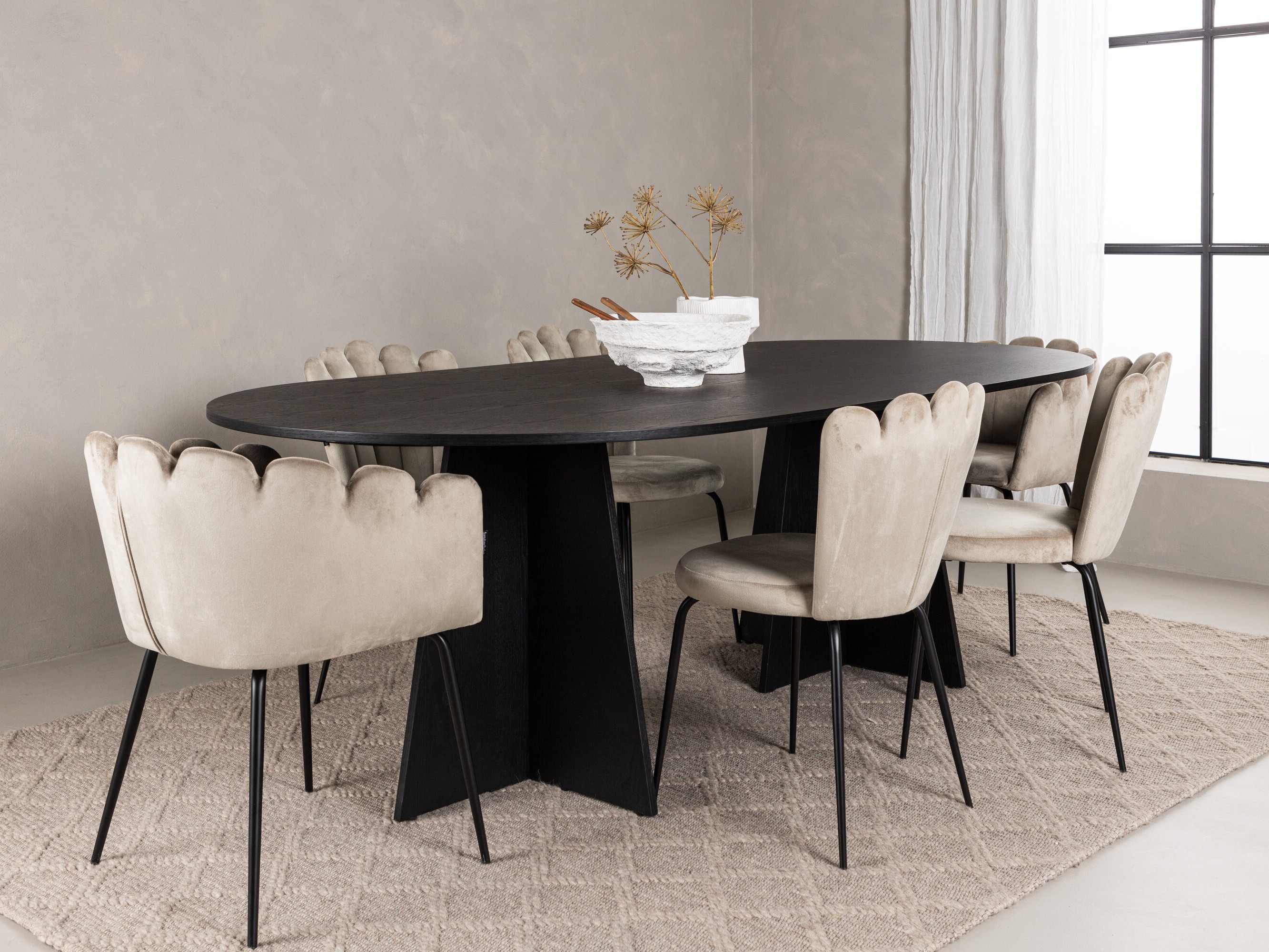 Conjunto de mesas y sillas para comedor Dallas 5081