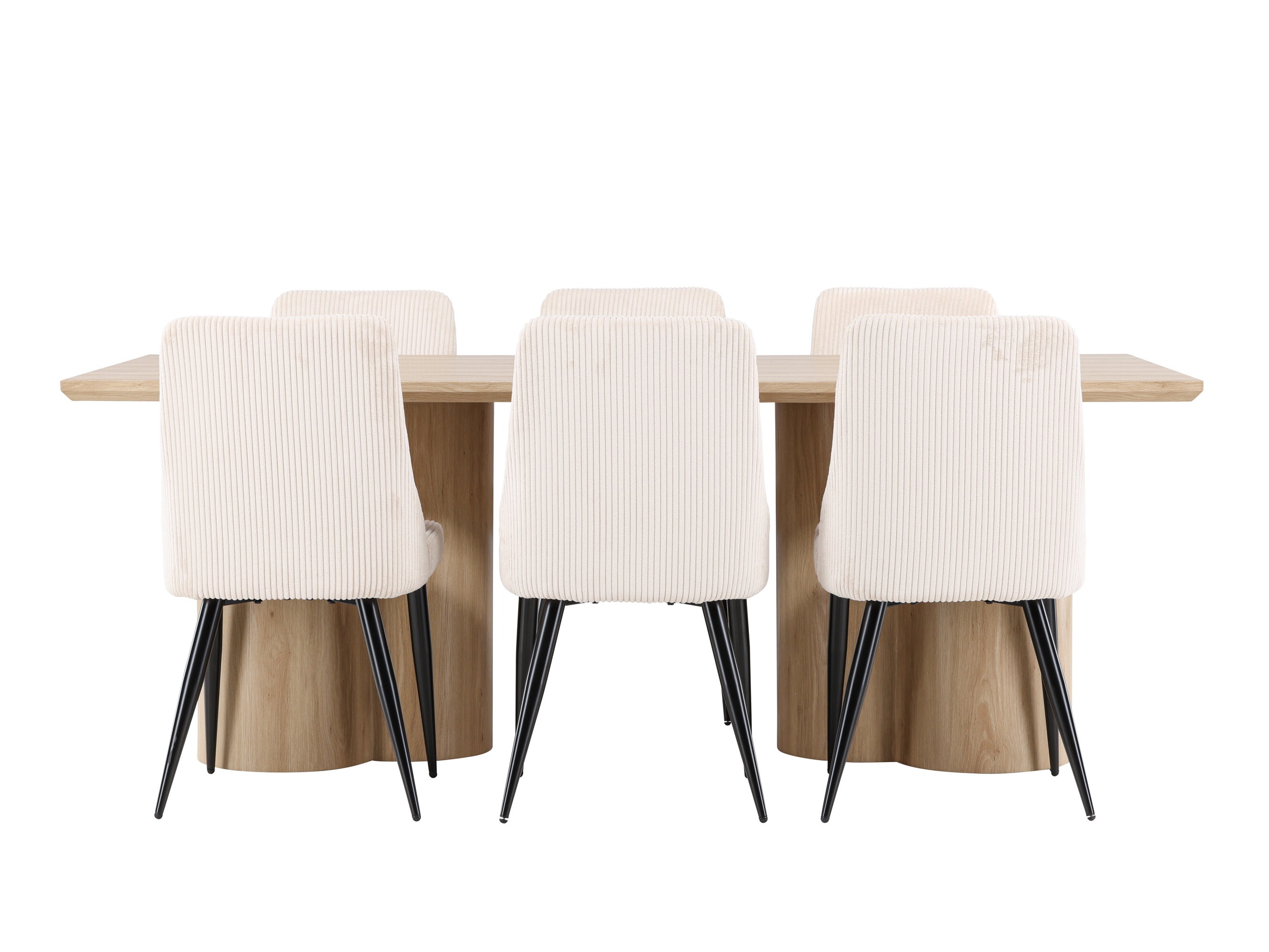 Conjunto de mesas y sillas para comedor Dallas 5179 (Luminoso madera)