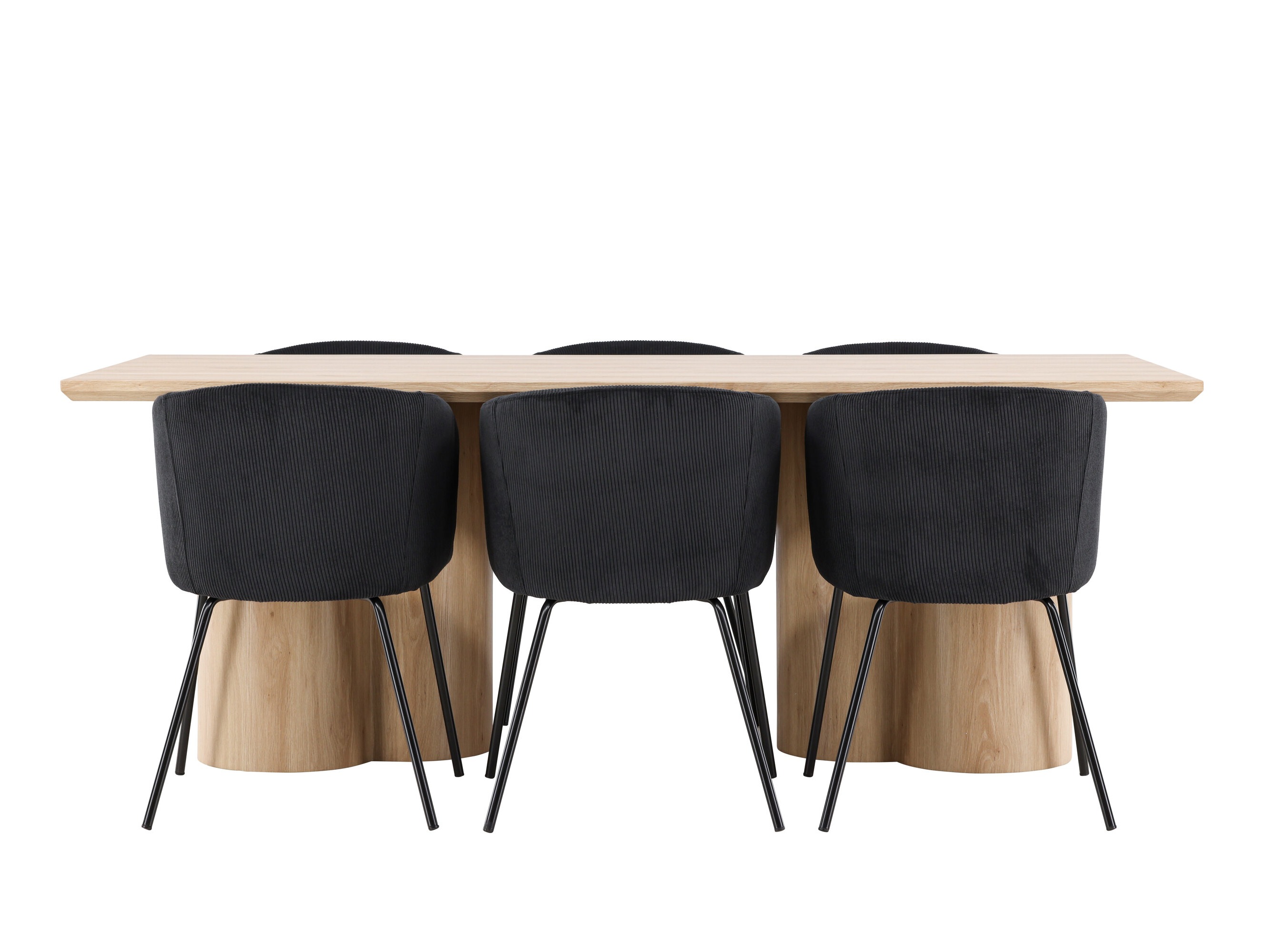 Conjunto de mesas y sillas para comedor Dallas 5181 (Luminoso madera)