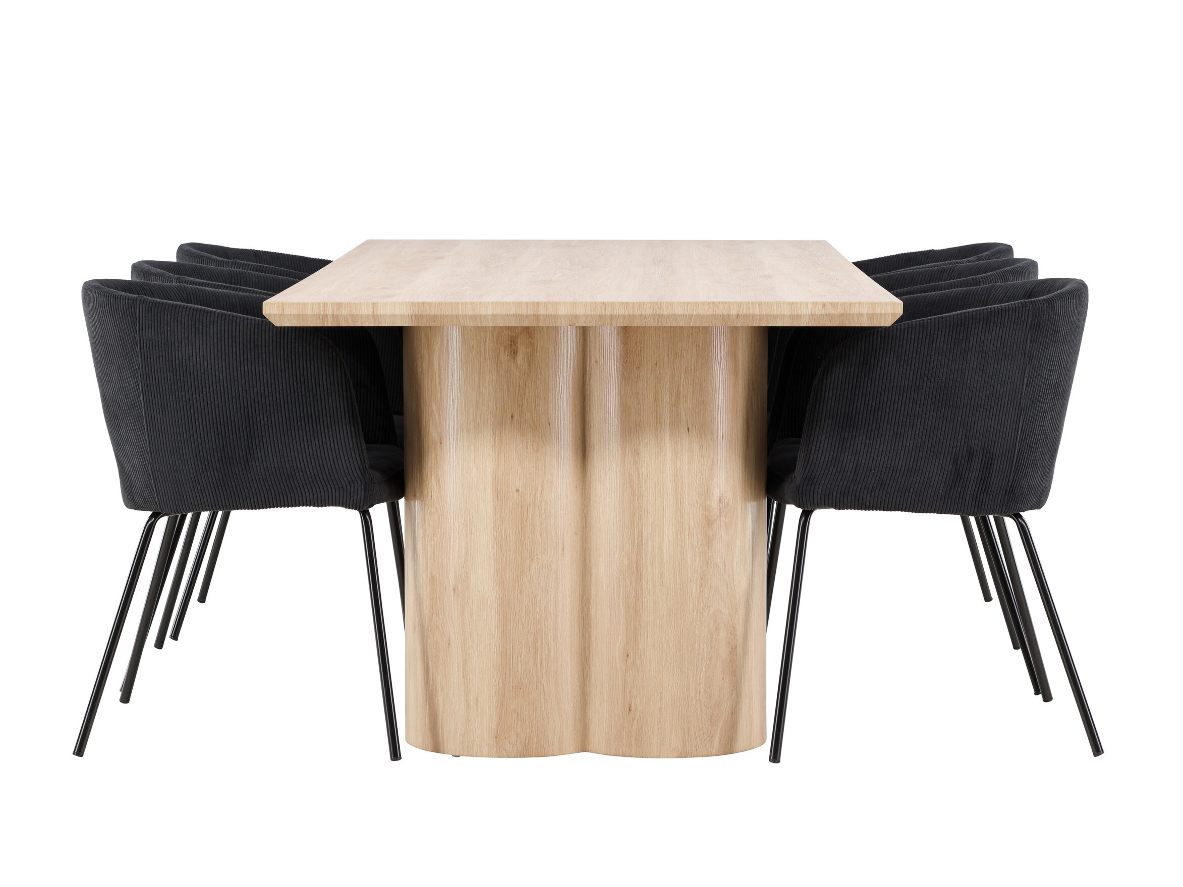 Conjunto de mesas y sillas para comedor Dallas 5181 (Luminoso madera)