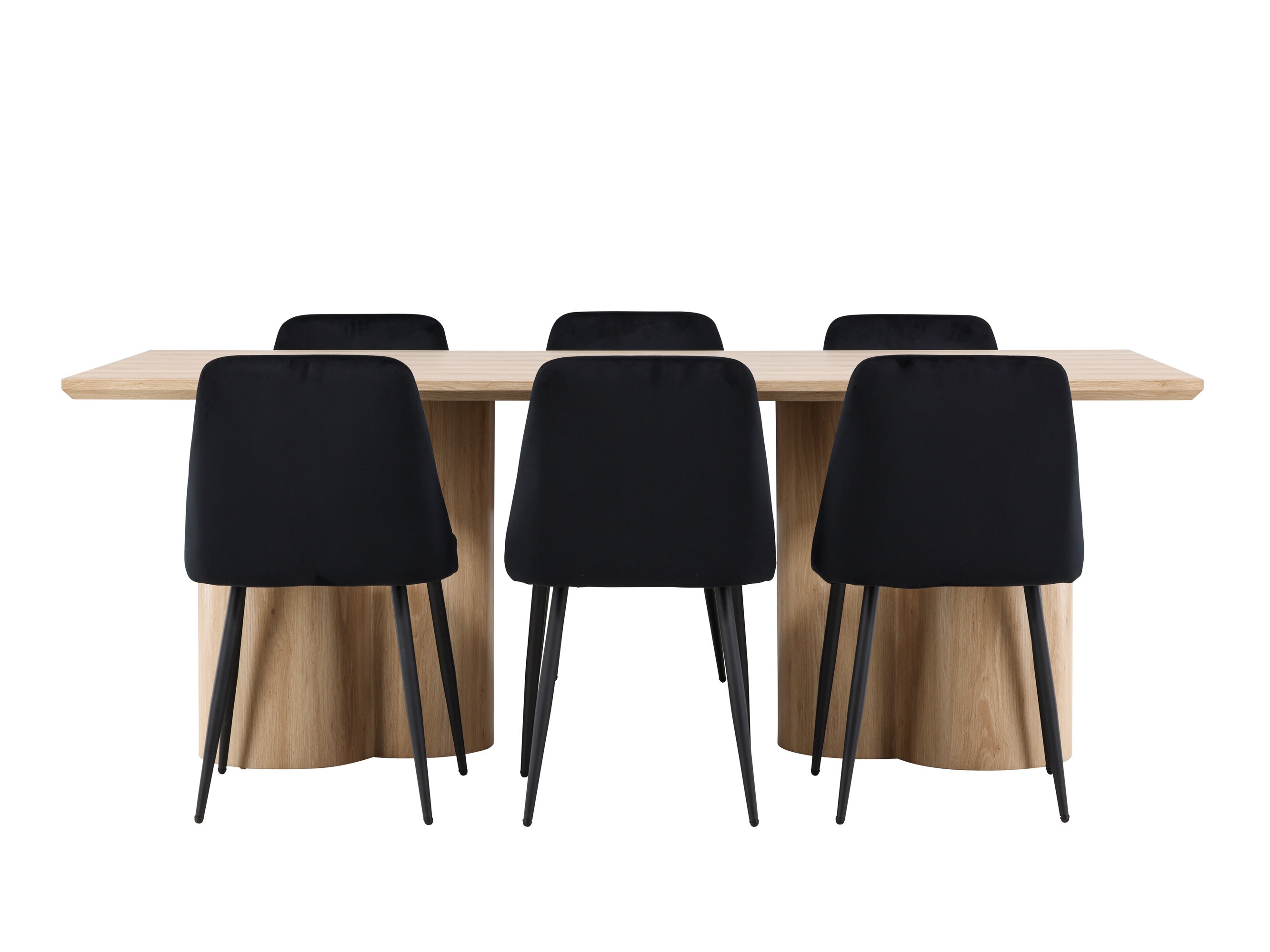 Conjunto de mesas y sillas para comedor Dallas 5182 (Luminoso madera)