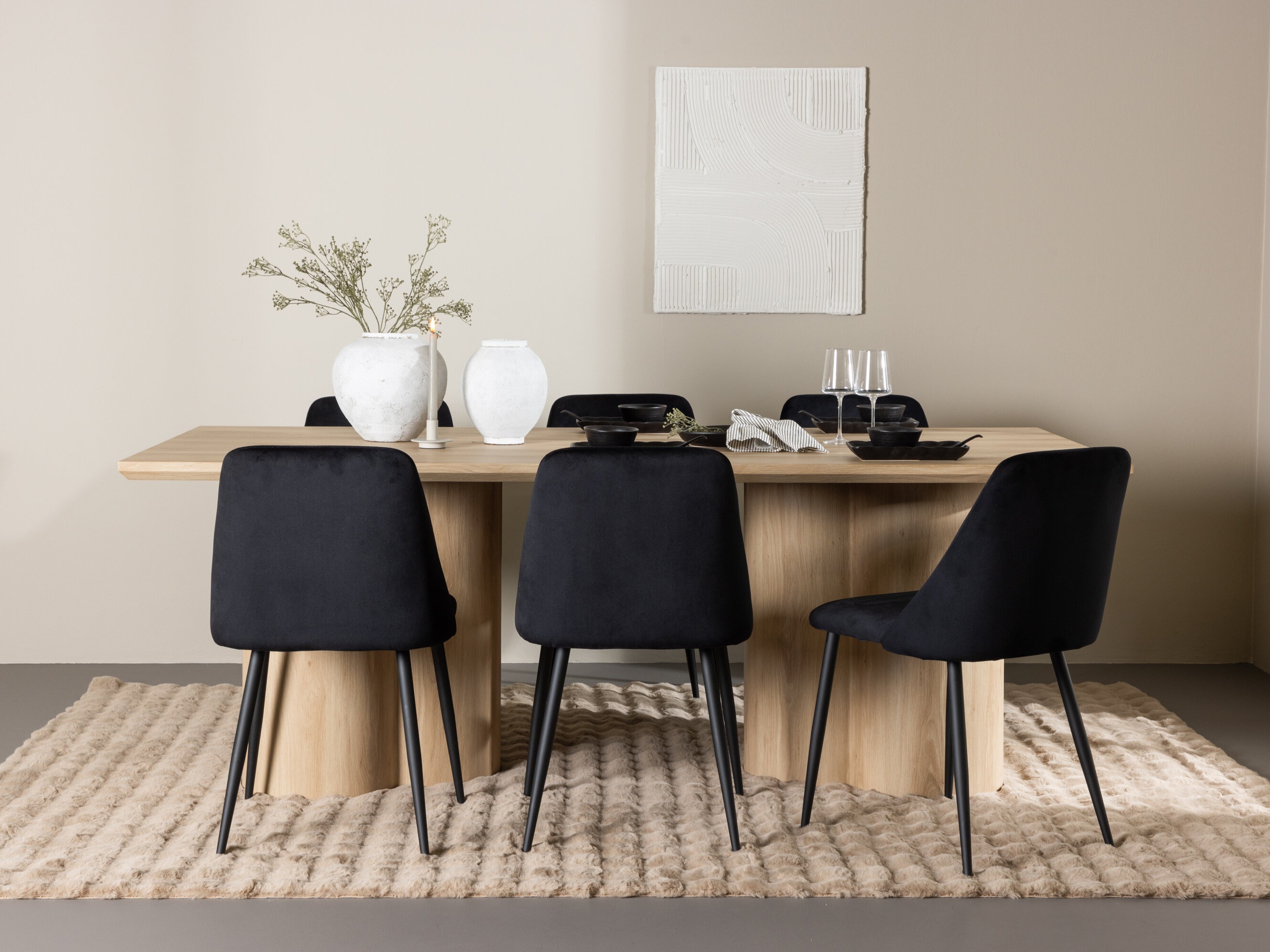 Conjunto de mesas y sillas para comedor Dallas 5182