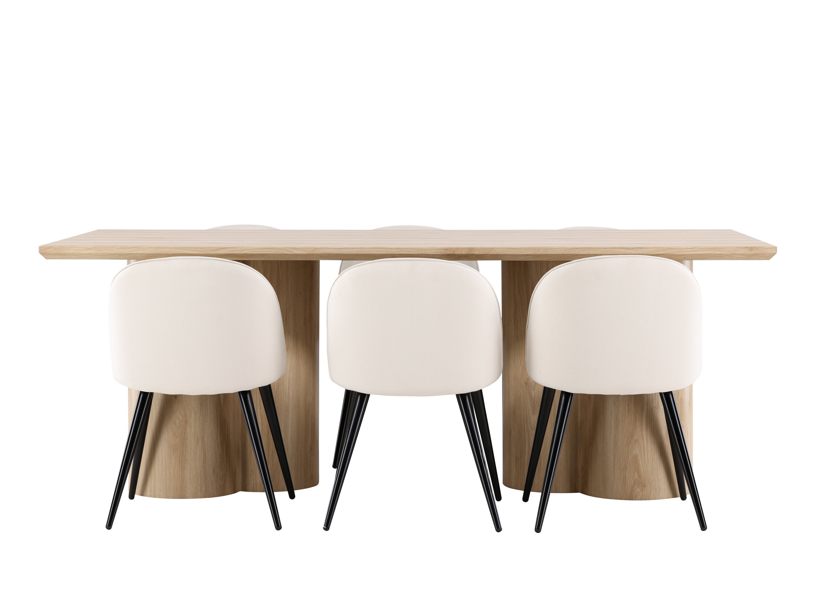 Conjunto de mesas y sillas para comedor Dallas 5330 (Luminoso madera)