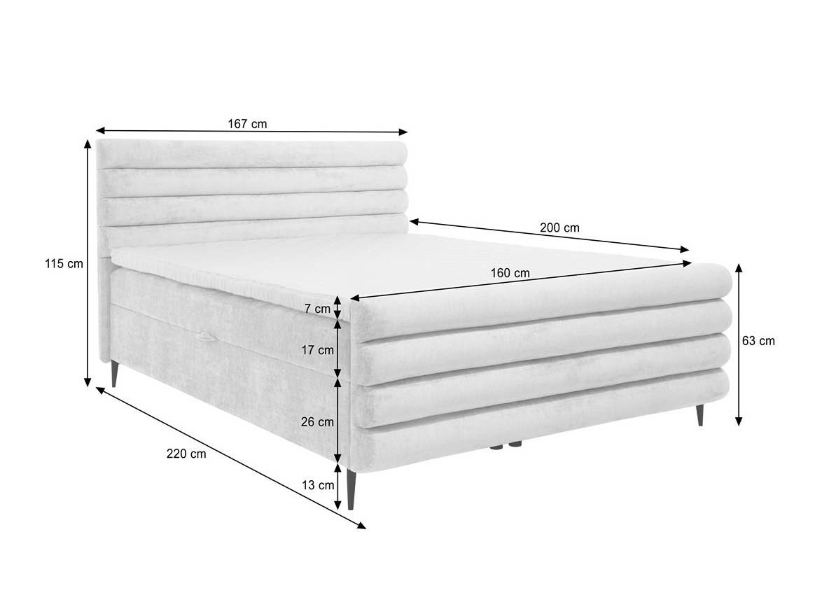 Cama continental Margate 134 (Clara 215.03)