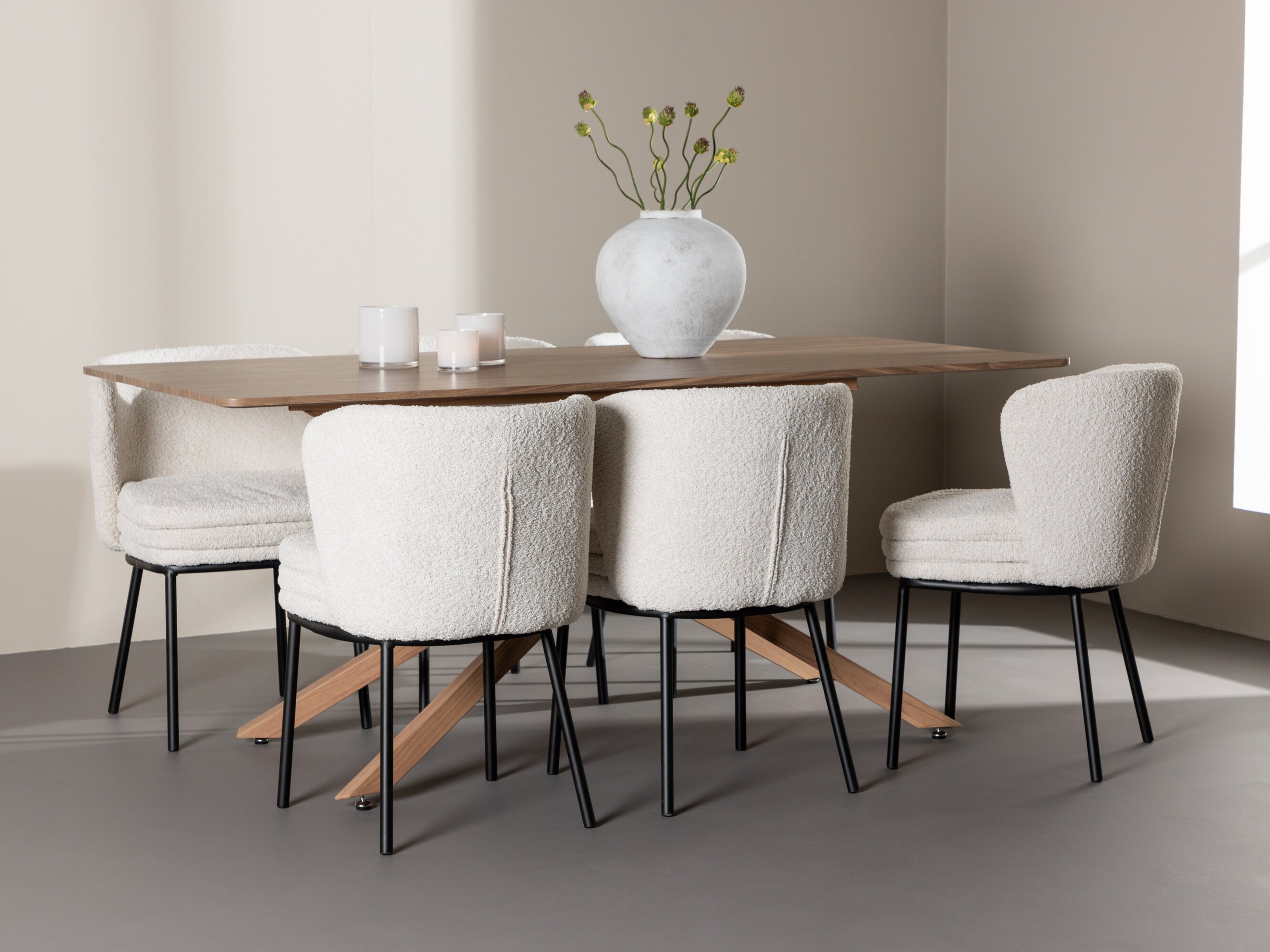 Conjunto de mesas y sillas para comedor Dallas 5100