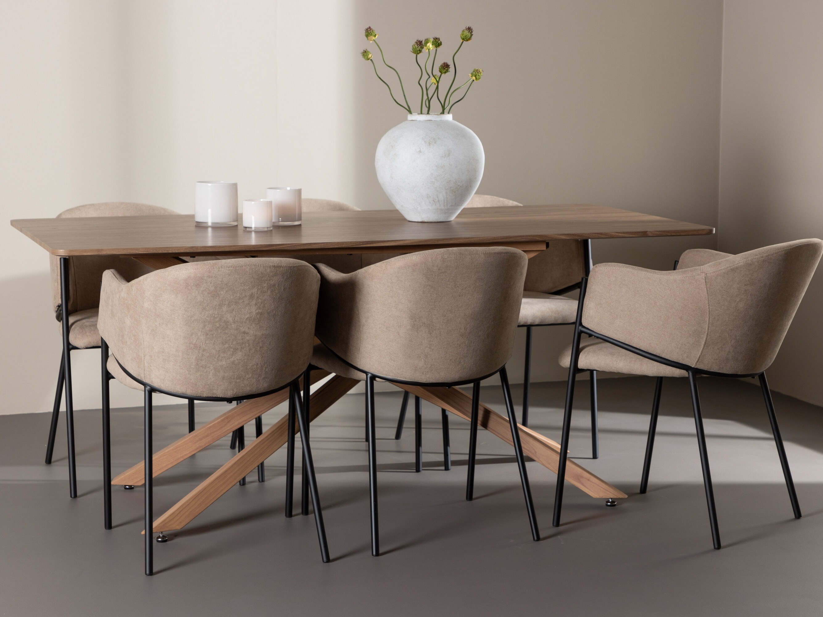 Conjunto de mesas y sillas para comedor Dallas 5101