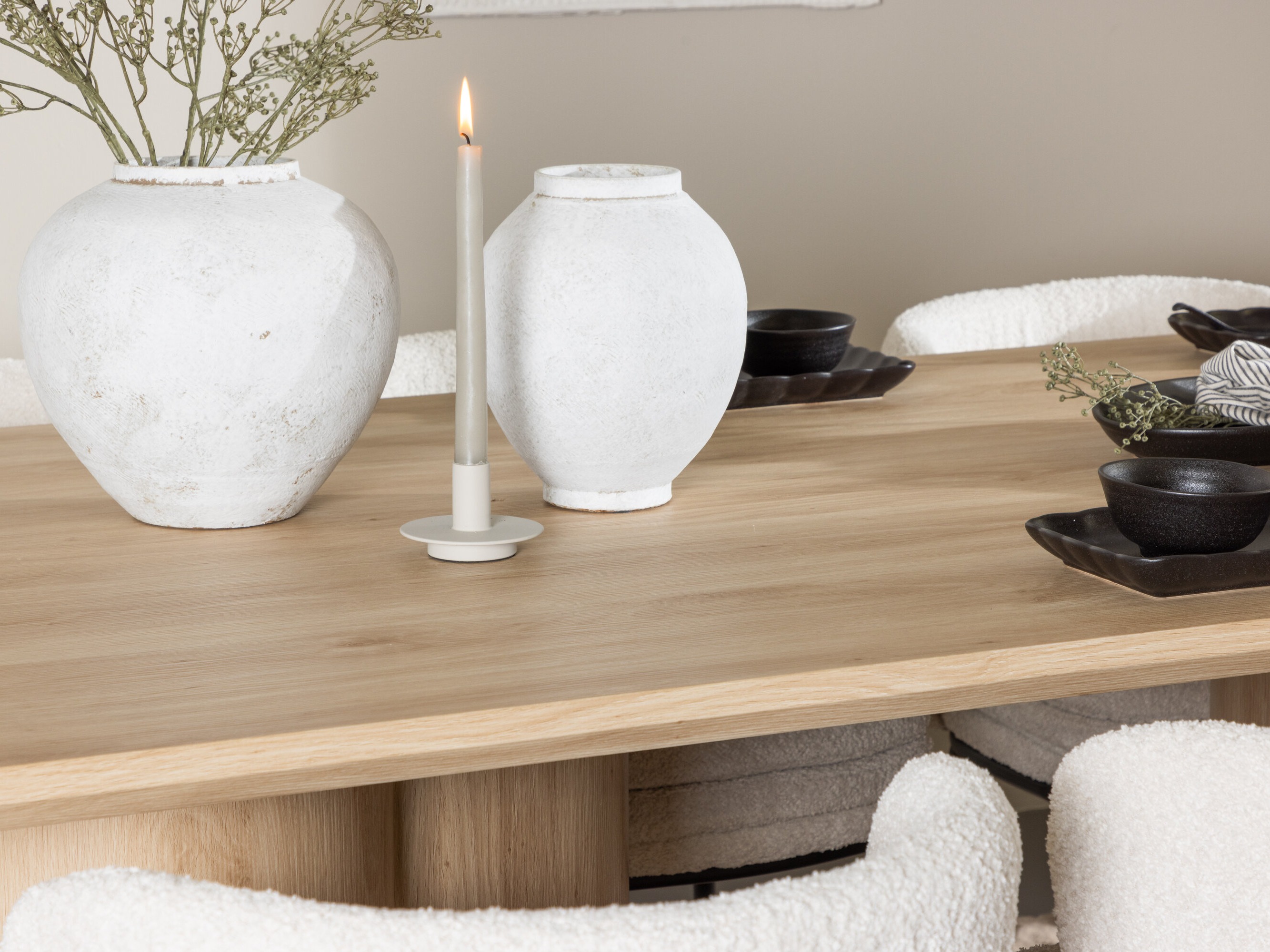 Conjunto de mesas y sillas para comedor Dallas 5176 (Luminoso madera)