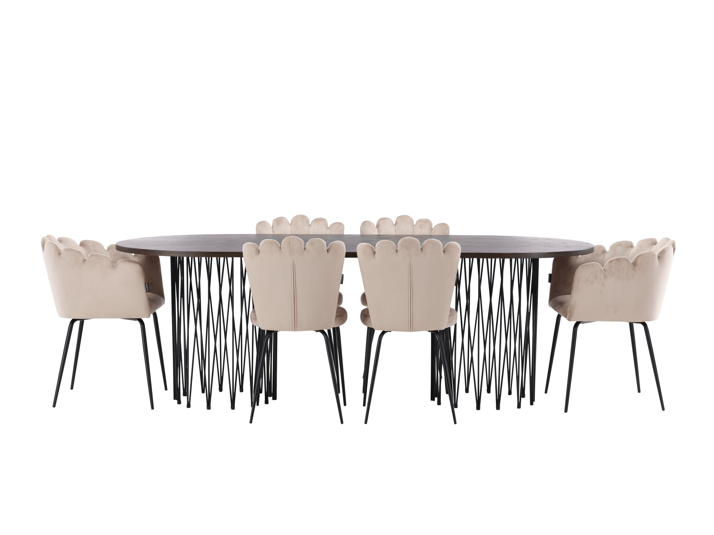 Conjunto de mesas y sillas para comedor Dallas 5122