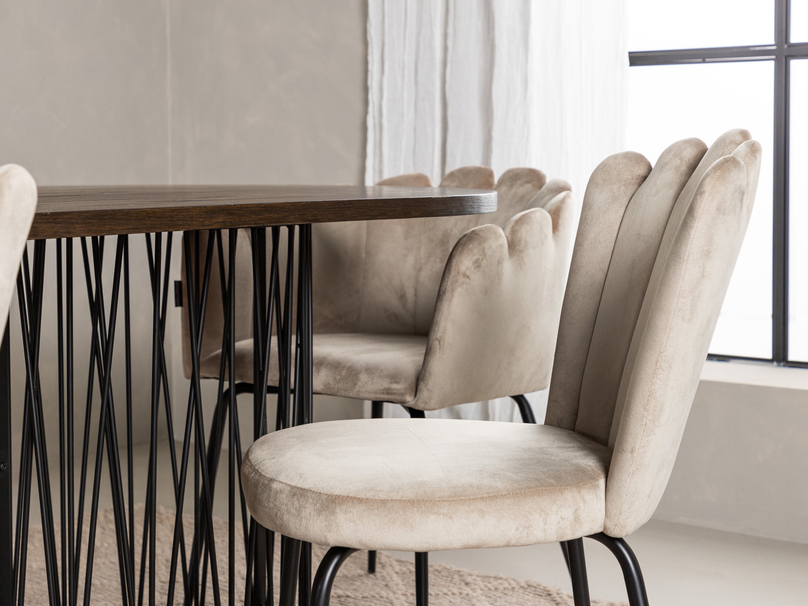 Conjunto de mesas y sillas para comedor Dallas 5122