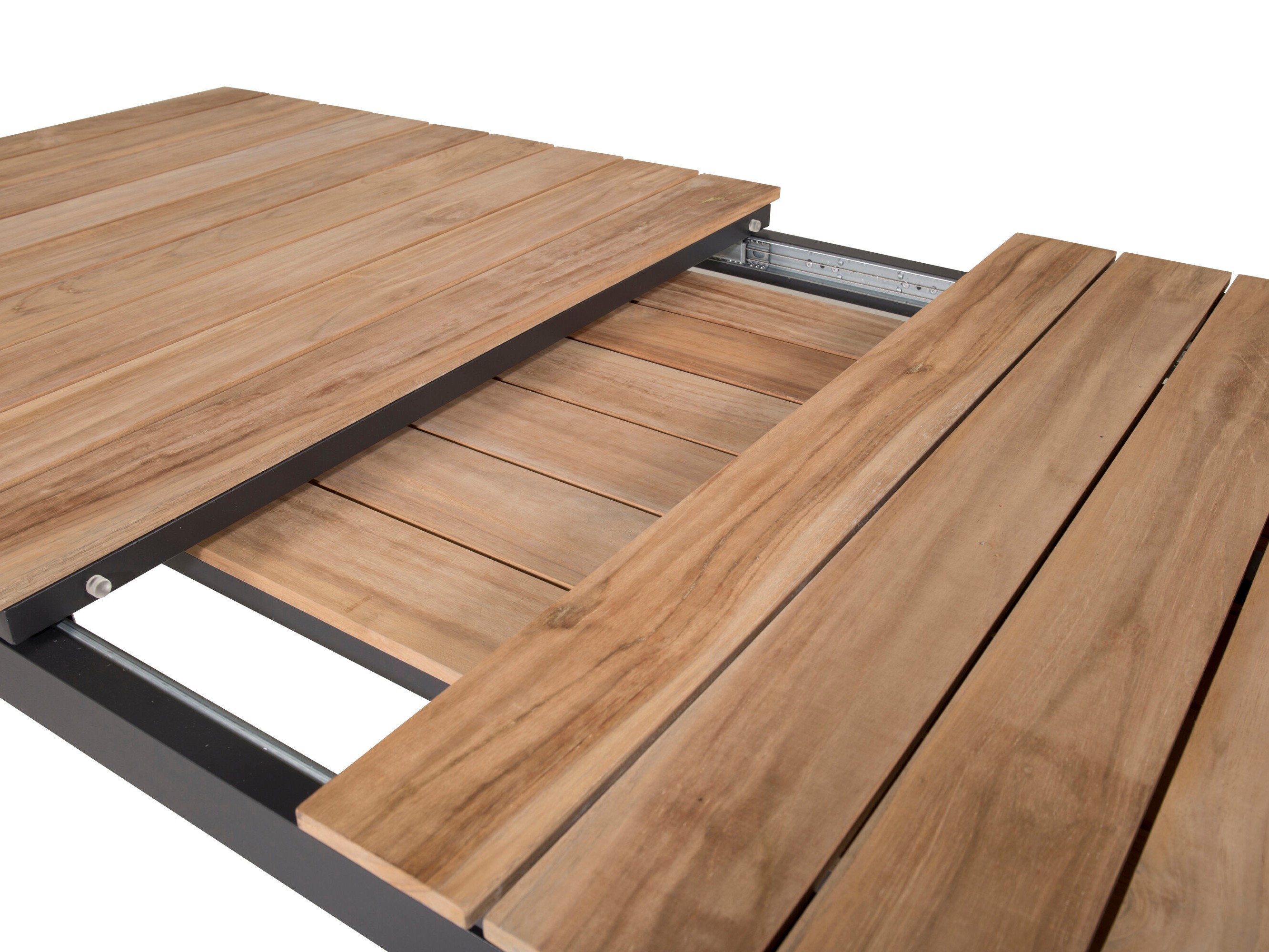 Mesa para exterior Dallas 2844 (Negro + Marrón)