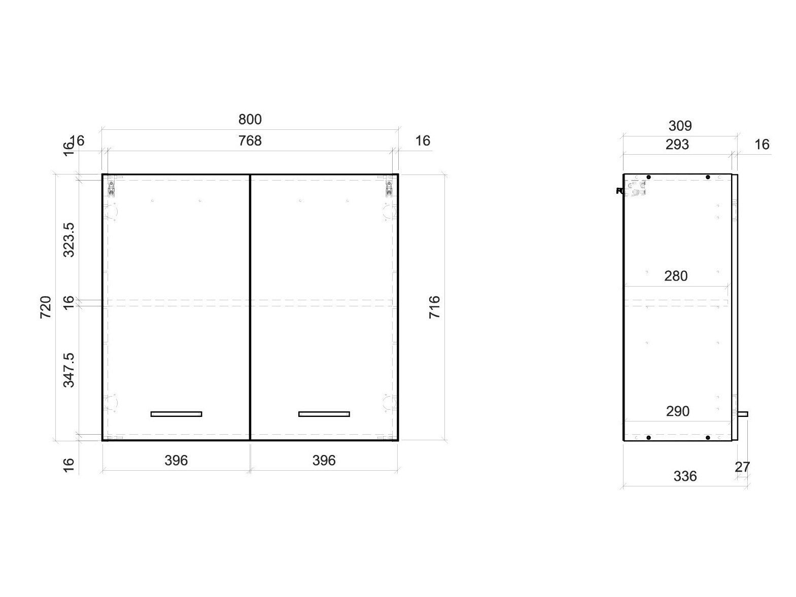 Armario de pared modular Quti 116