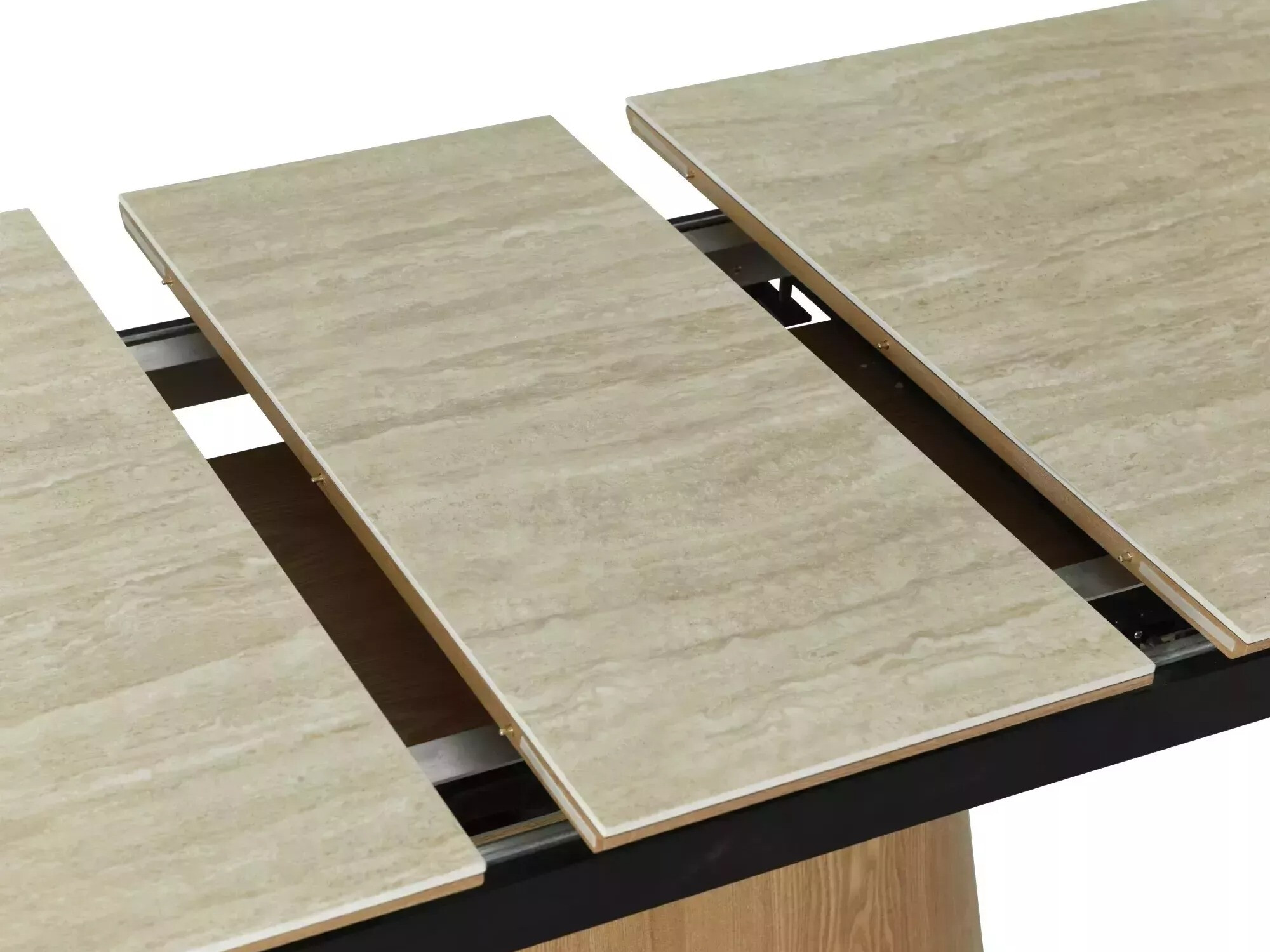 Mesa Detroit 932 (Travertino claro + Roble)