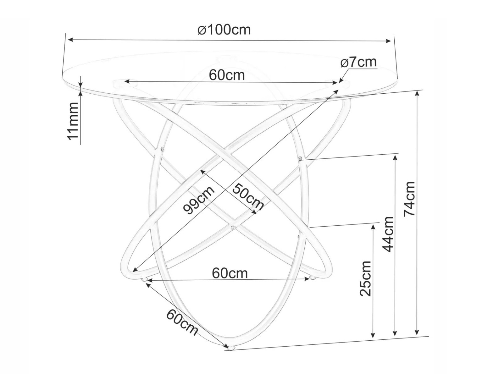 Mesa Detroit 933 (Negro)